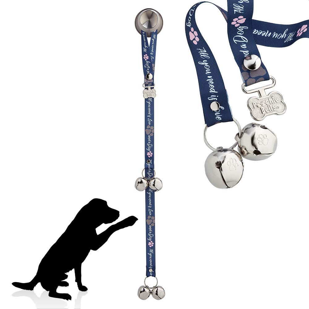 Poochiebells Verified Potty Training Dog Doorbells, Simple And Effective Puppy Housetraining Bell Tool With Easy, Step-By-Step Instructions, Doggie Dialogue Collection