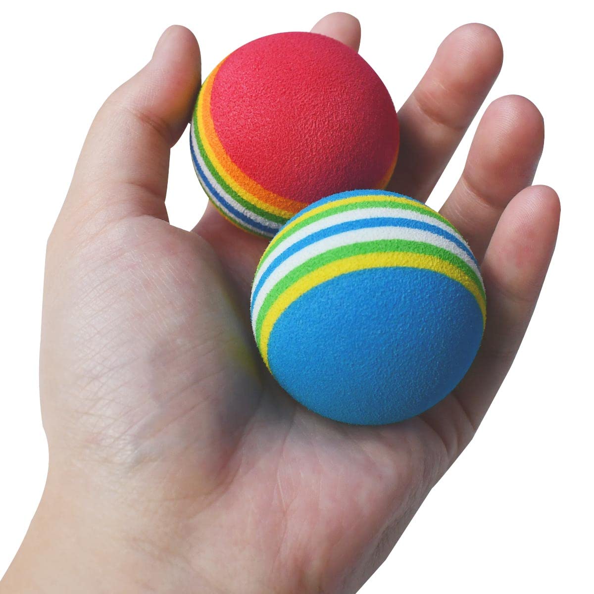 12 Pack Foam Cat Soccer Balls - Soft, Quiet, Interactive Toys For Kitten, Dog, Puppy - Indoor Activity Play, Chase, Training, Ch