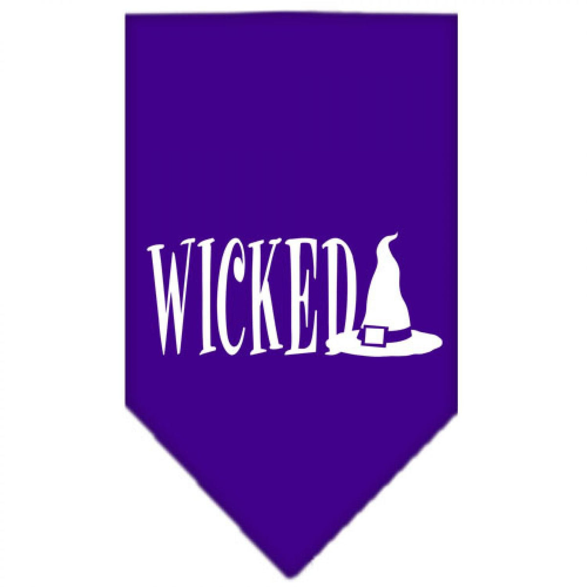 Mirage Pet Products Wicked Screen Print Bandana, Small, Purple