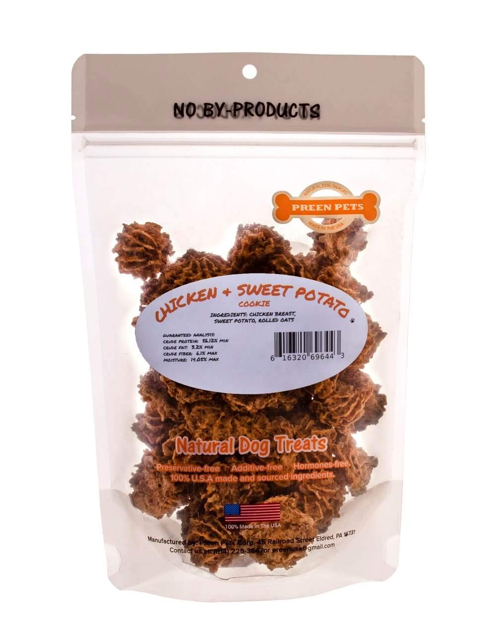 Chicken & Sweet Potato Cookie Dog Treats (1 Pound)