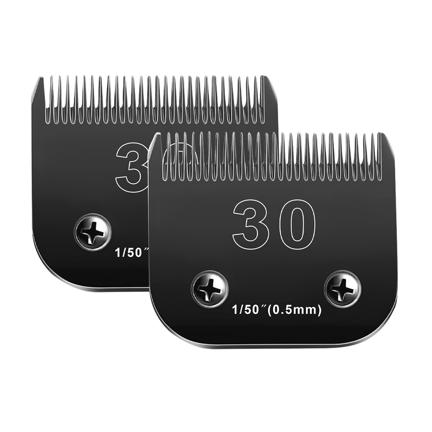 30 Blades Dog Grooming Blades Compatible with Andis/Oster A5/Wahl KM-10 Series Dog Clippers,Detachable Dog Clipper Replacement B