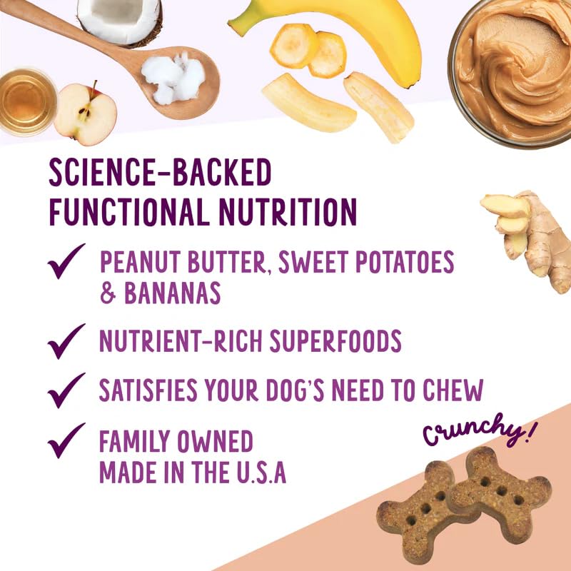 Health Extension Oven Baked Treats - Peanut Butter Recipe with Banana 6oz