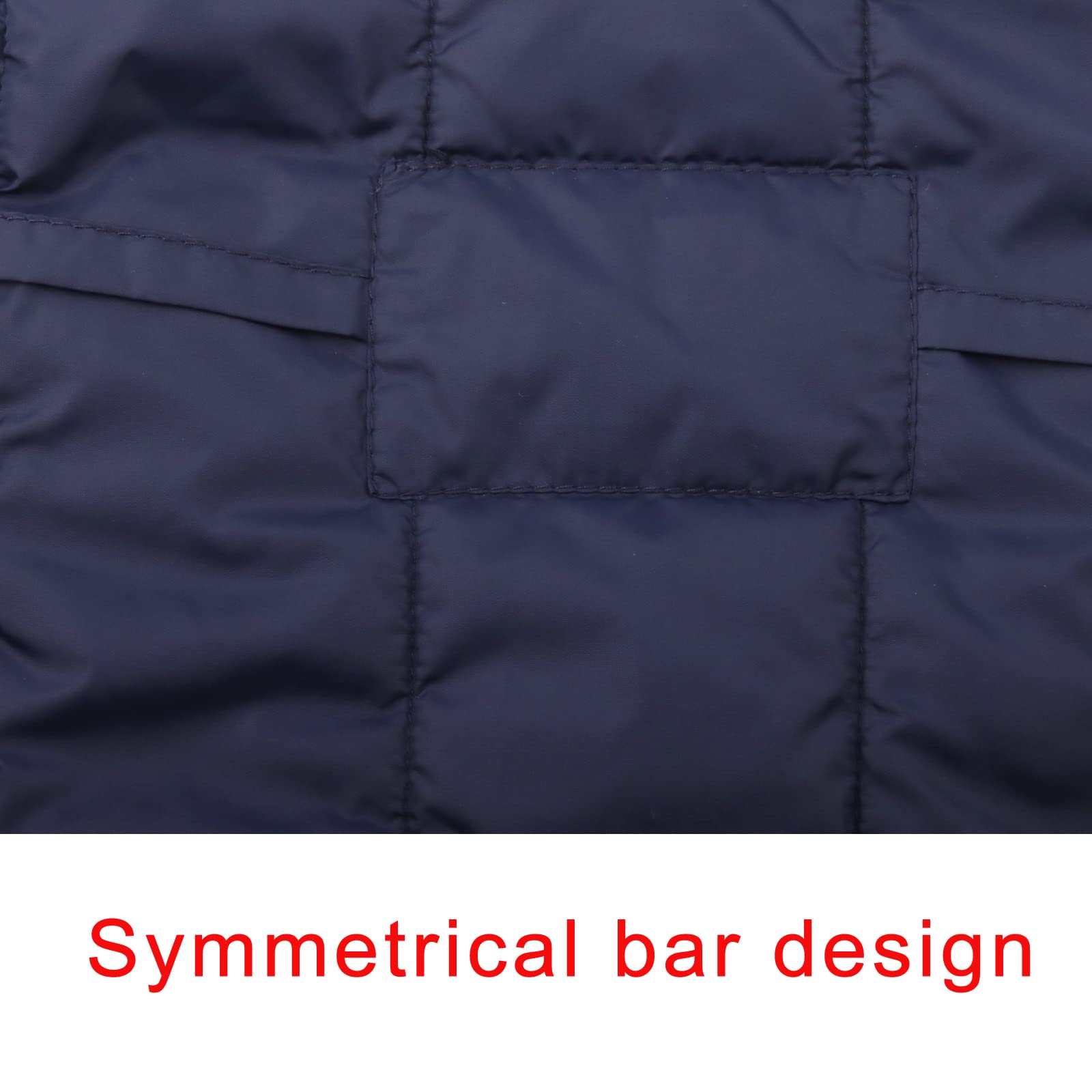 JoyDaog Fleece Lined Dog Jacket, Soft Windproof Coat for Winter, XXX-Large, Blue
