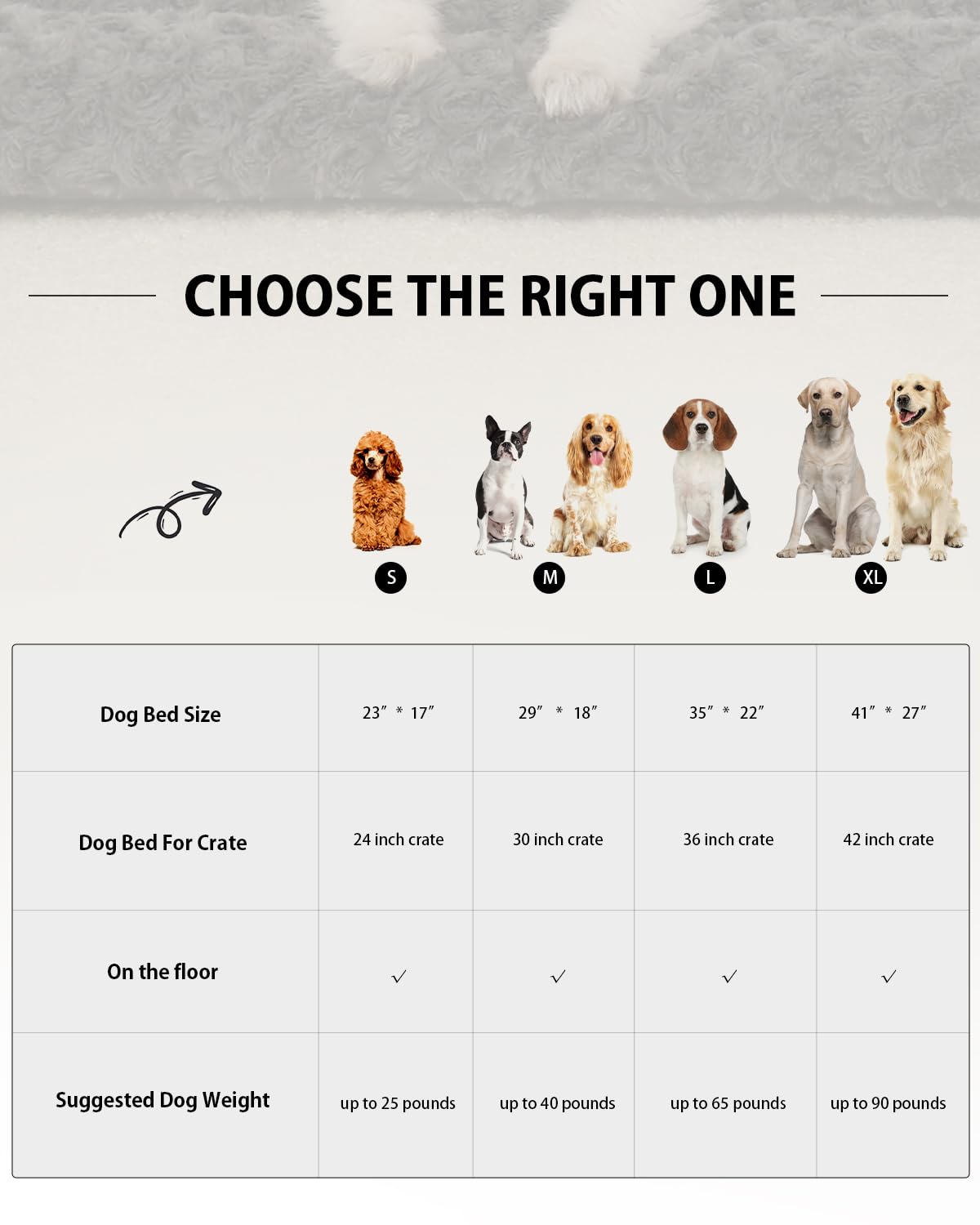 Washable Dog Bed Mat Reversible Dog Crate Pad Soft Fluffy Pet Kennel Beds Dog Sleeping Mattress For Large Jumbo Medium Small Dogs, 41 X 27 Inch, Brown