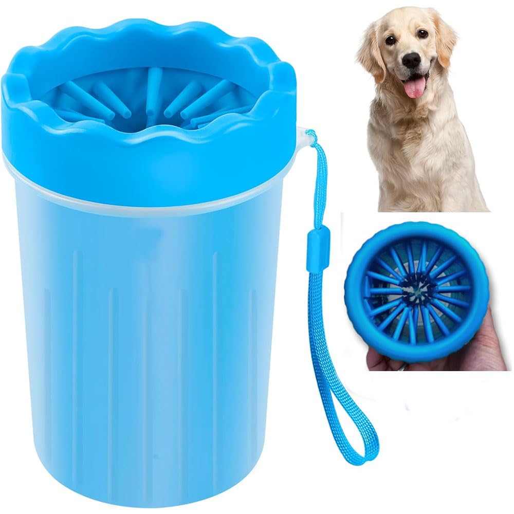 Dog Paw Cleaner Cup - Silicone Bristle Pet Paw Washer For Small, Medium, And Large Dogs & Cats | Easy-To-Use, Mess-Free Paw Clea