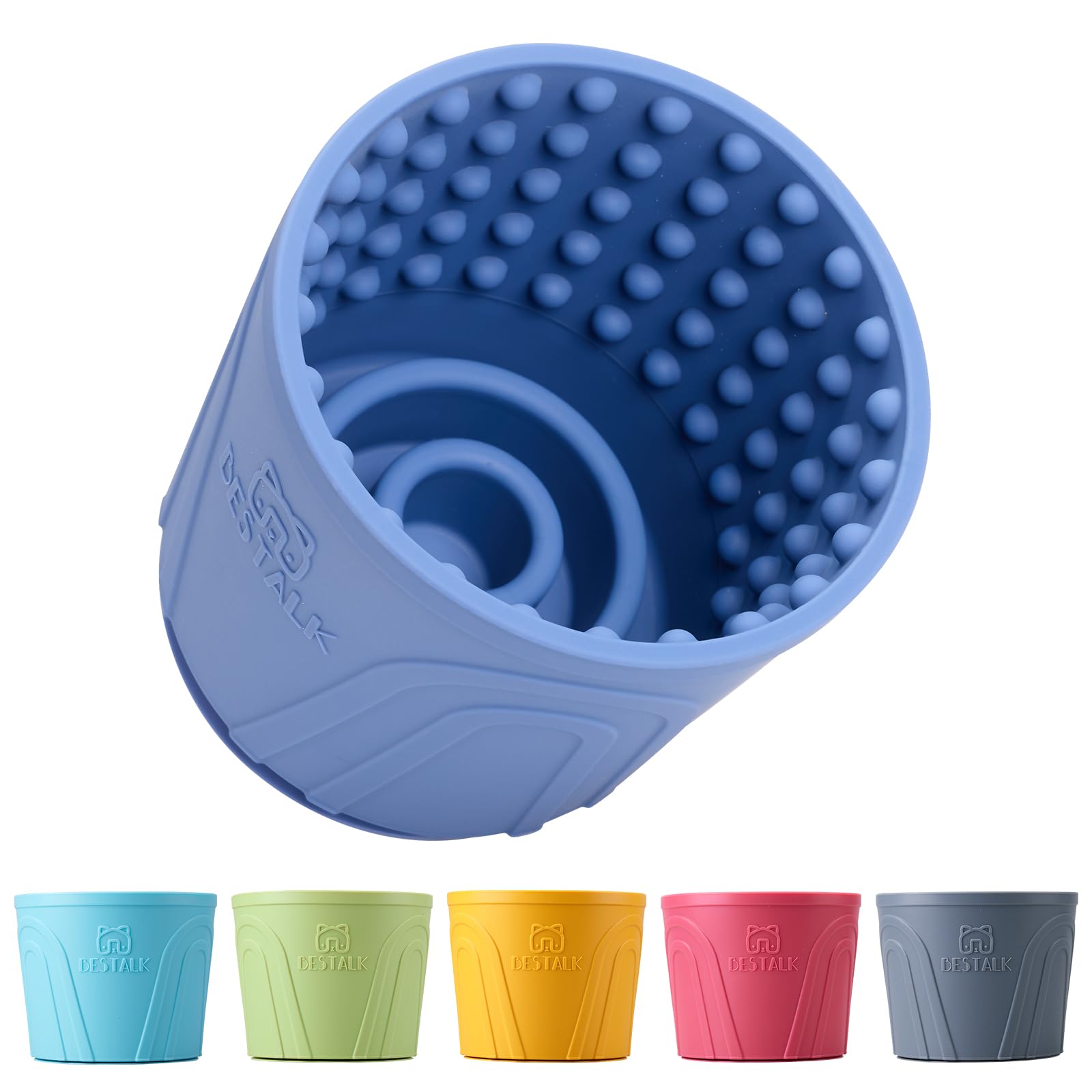 Dog Lick Bowl, Bestalk Anxiety Relief Slow Feeder Dog Lick Mat Treat Dispenser, Non-Slip Dog Licking Bowl Dog Enrichment Toys fo