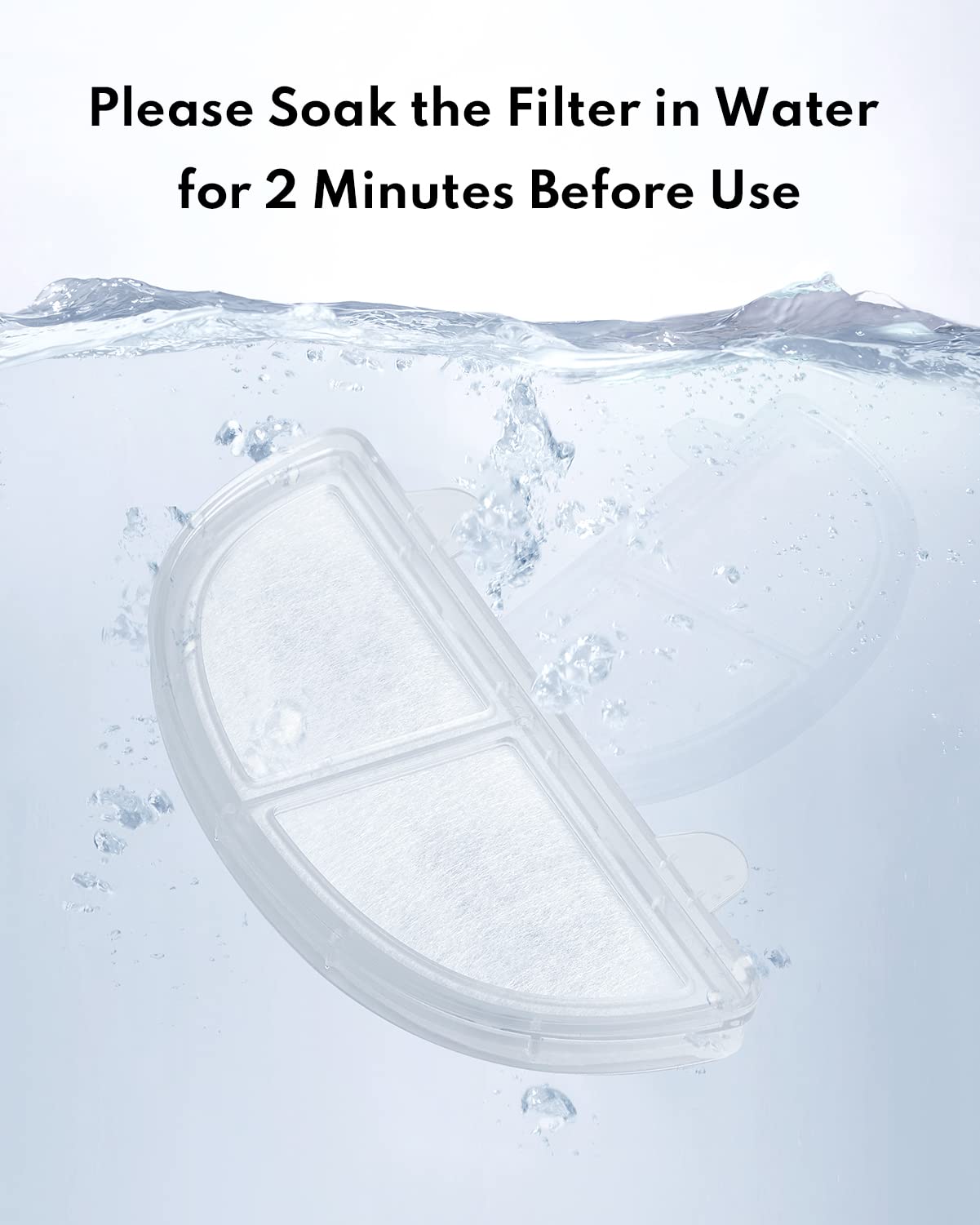 Homerunpet Pet Fountain Filters Replacement for Wireless Pumps Cat Water Fountain Dog Water Dispenser WF20/CF20/BF10