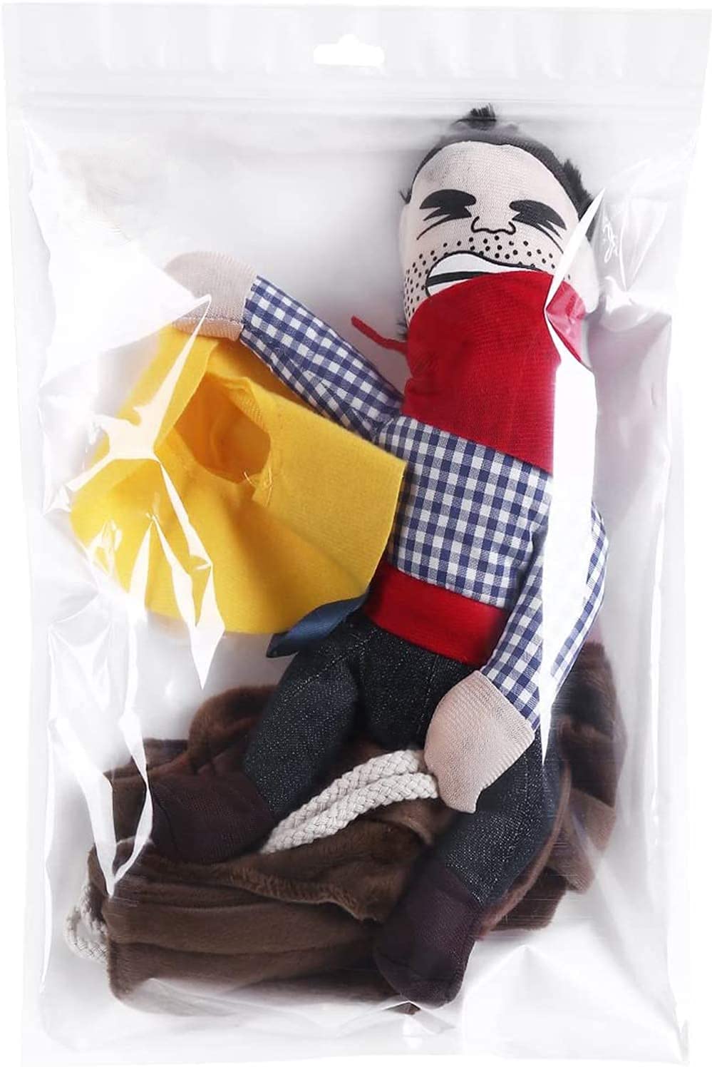 T2Y Cowboy Rider Dog Costume - Halloween Dog Costumes For Large And Extra Large Dogs, Dogs Clothes Knight Style With Doll And Ha