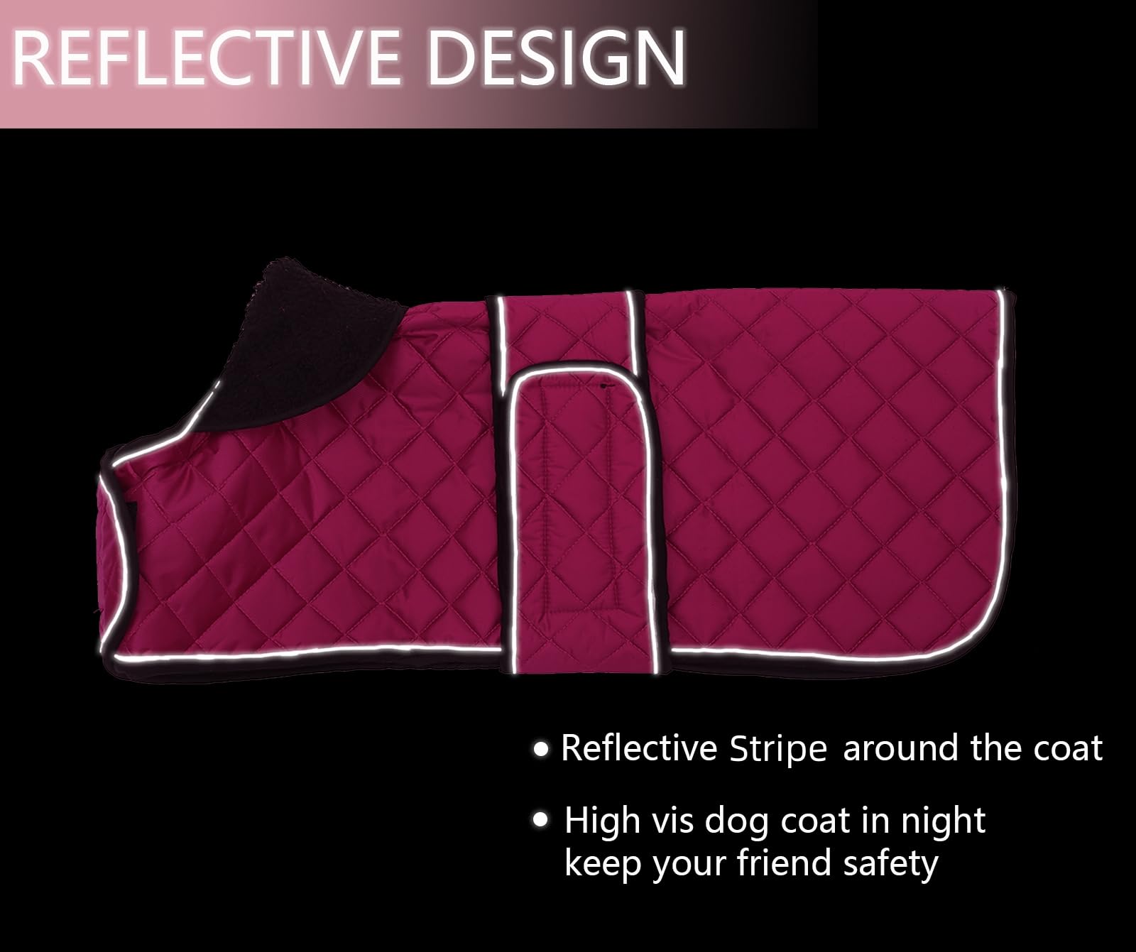 Morezi Dachshund Coats, Dachshund Coat, Coat For Dachshund, Dog Winter Coat With Padded Fleece Lining, Outdoor Dog Apparel With Adjustable Bands - Pink - S