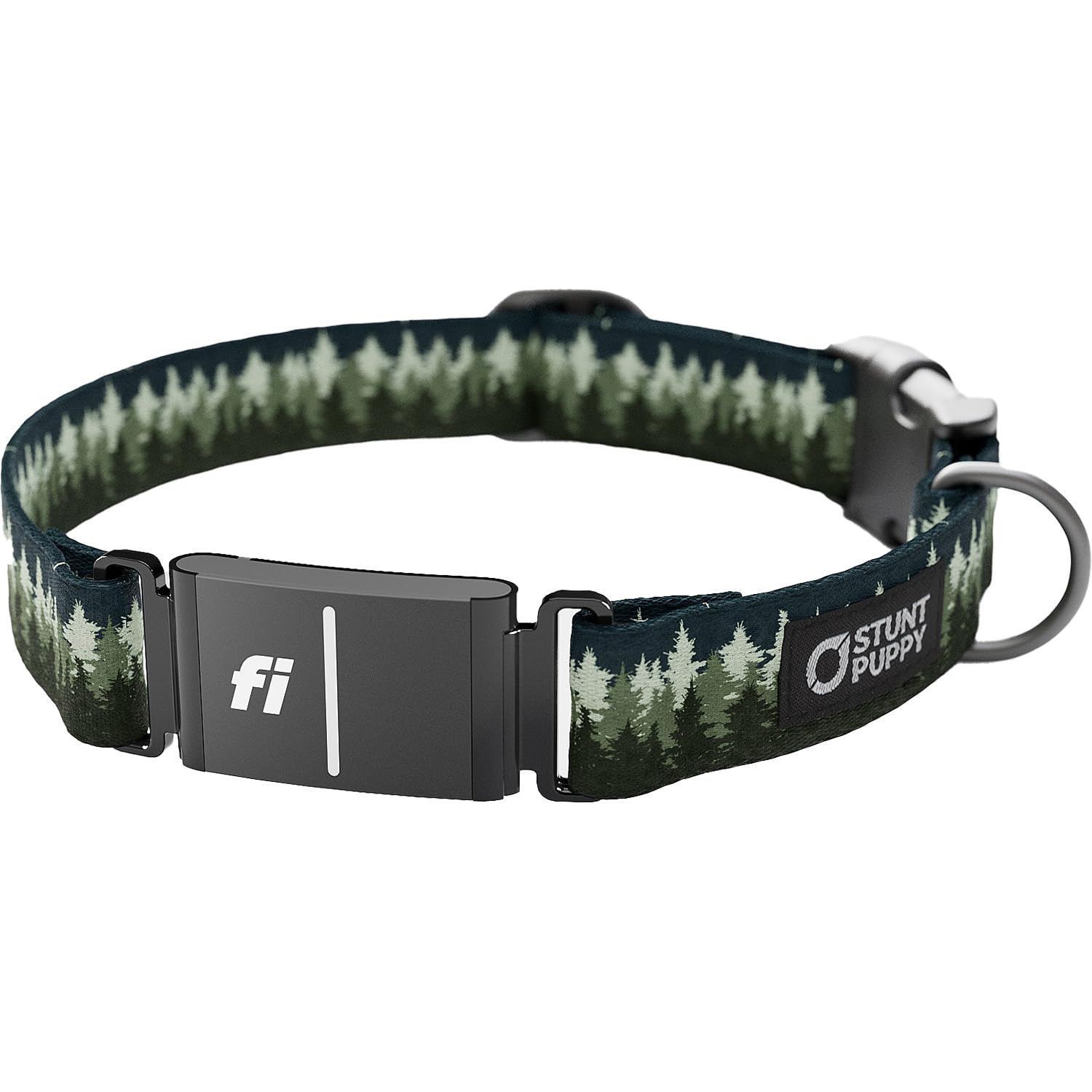 Stunt Puppy Dog Collar, Fi Series 3 Ready, Pine Green, X-Large - Compatible With Fi Gps Device (Not Included)