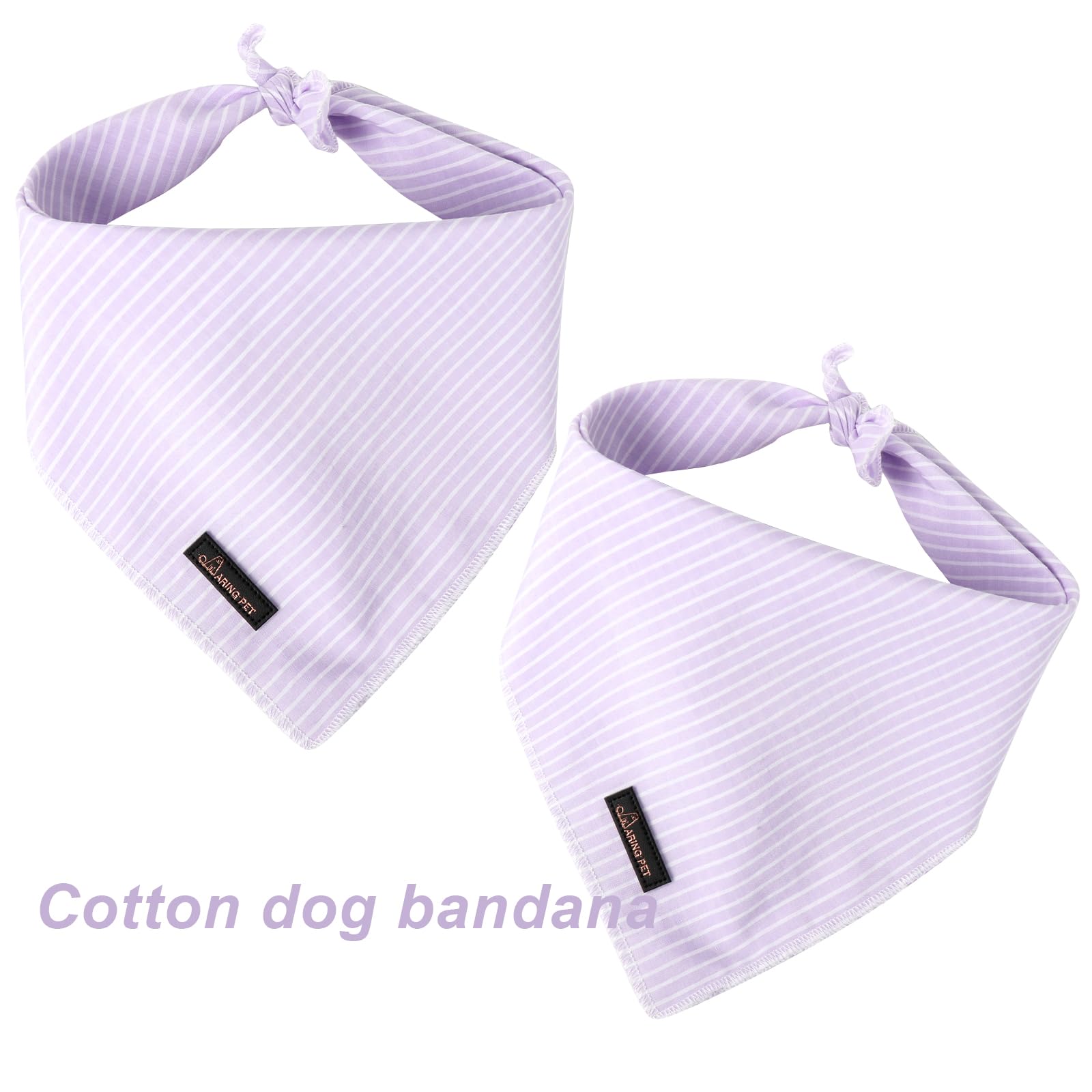 Aring Pet Summer Dog Bandana-Cute Lavender Dog Bandanas, Comfortable Pet Scarf Dogs Triangle Bibs For Small To Large Girl Dogs A
