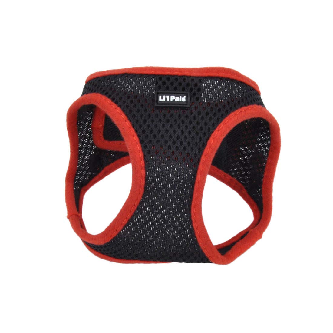 Coastal Pet Li'L Pals Comfort Mesh Dog Harness - No-Pull Step-In Dog Harness For Small Dogs & Puppies - Dog Cooling Vest - Black - 3/8' X 10'-12'