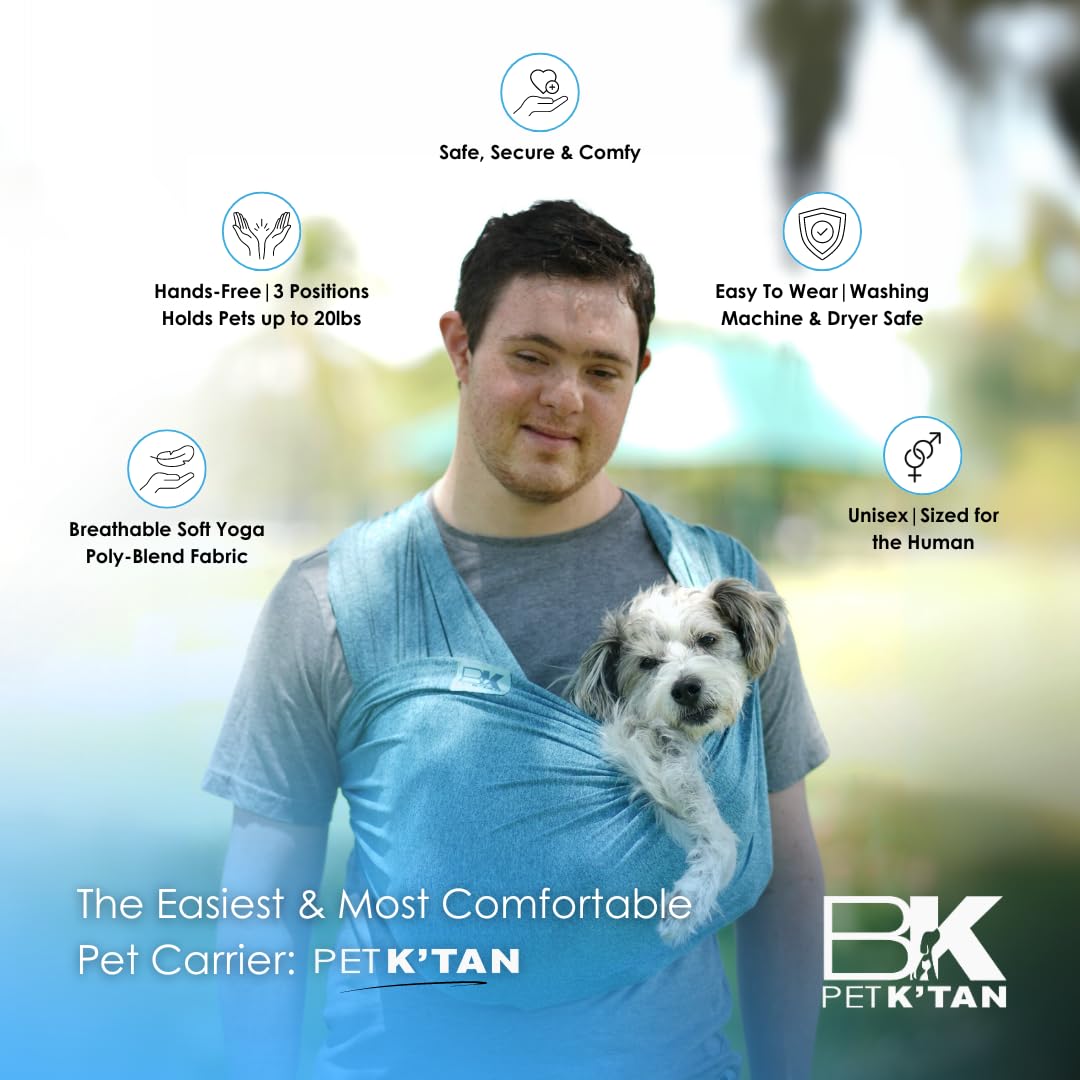 Pet K'Tan Dog Sling Carrier: Hands Free For Small Dogs - #1 Pet Travel Accessory & Gift -Bond With New Puppy-Cats & Small Animal