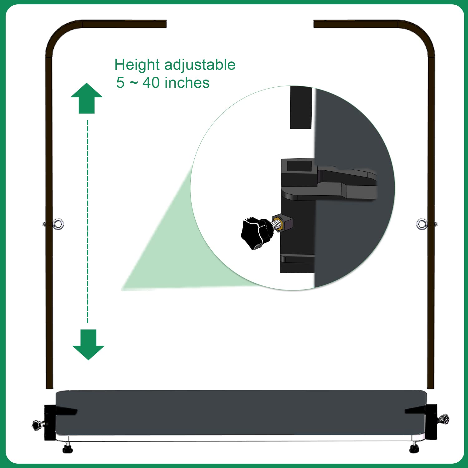 SHELANDY Overhead Pet Grooming Arm with Clamps - Black Dog Bathing & Grooming Bars for Easy Pet Care
