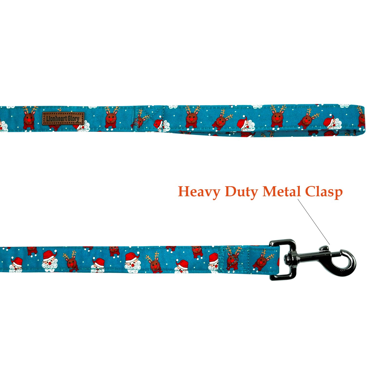 Lionheart Glory Strong Dog Leash Christmas Durable Dog Leashes With Comfortable Soft Handle For Small Medium And Large Dogs Girl