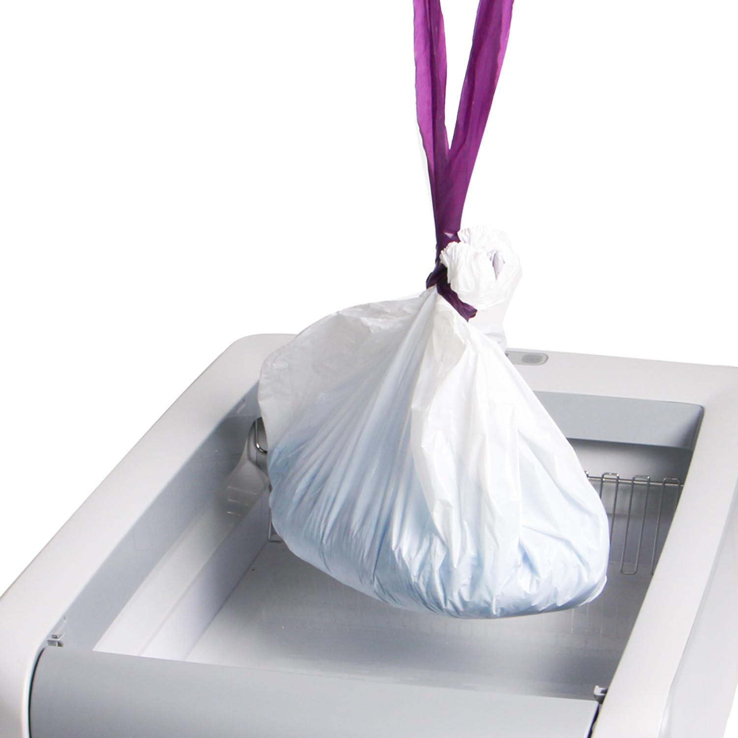 Aoellit 12 Count Litter Box Liners, Waste Bags Compatible With Pet-Safe Scoopfree Self-Cleaning Litter Box Tray, Drawstring Litt