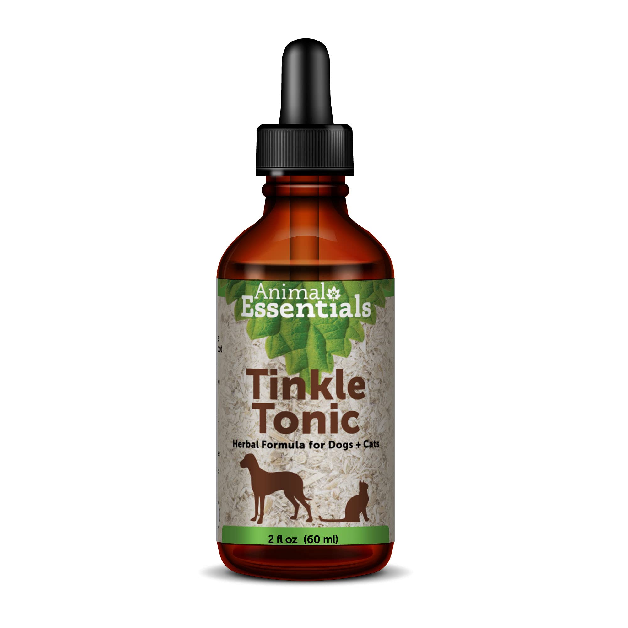 Animal Essentials Tinkle Tonic Herbal Formula for Healthy Urinary Tract in Dogs & Cats (Various Sizes) - Made in The USA (2 fl o