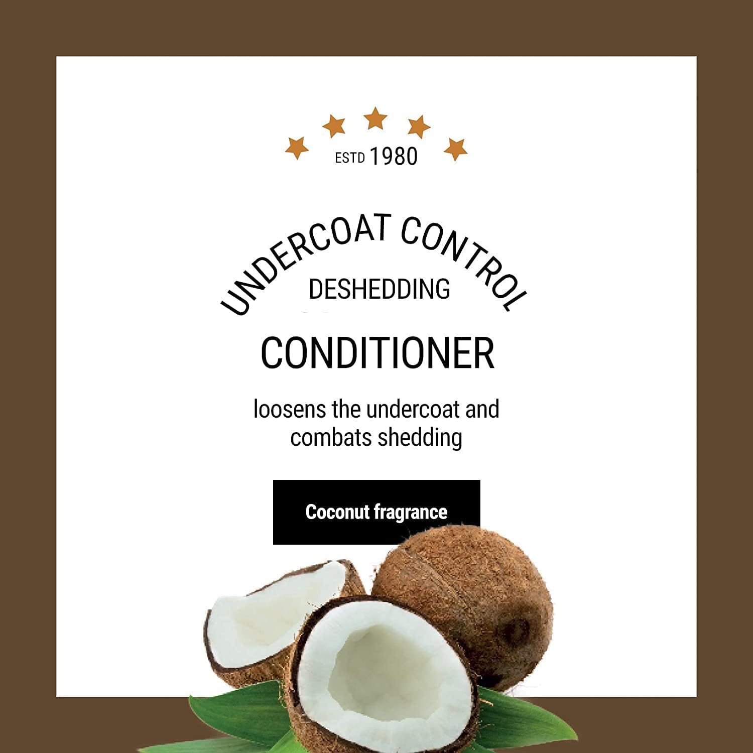 The Coat Handler Undercoat Control Deshedding Dog Conditioner Coconut Milk Fragrance, 1 Gallon - Combats And Reduces Shedding, U