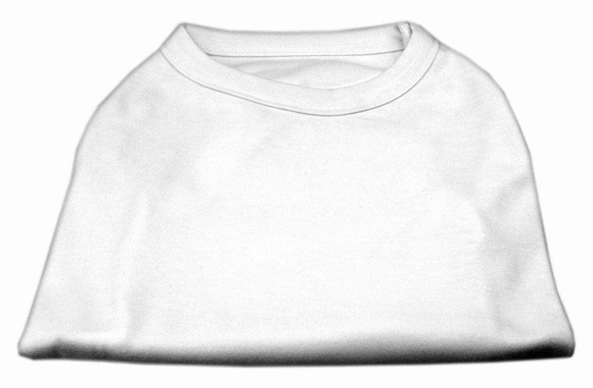 Pet Dog & Cat Shirt Blank, Plain White XL (14-20 lbs)