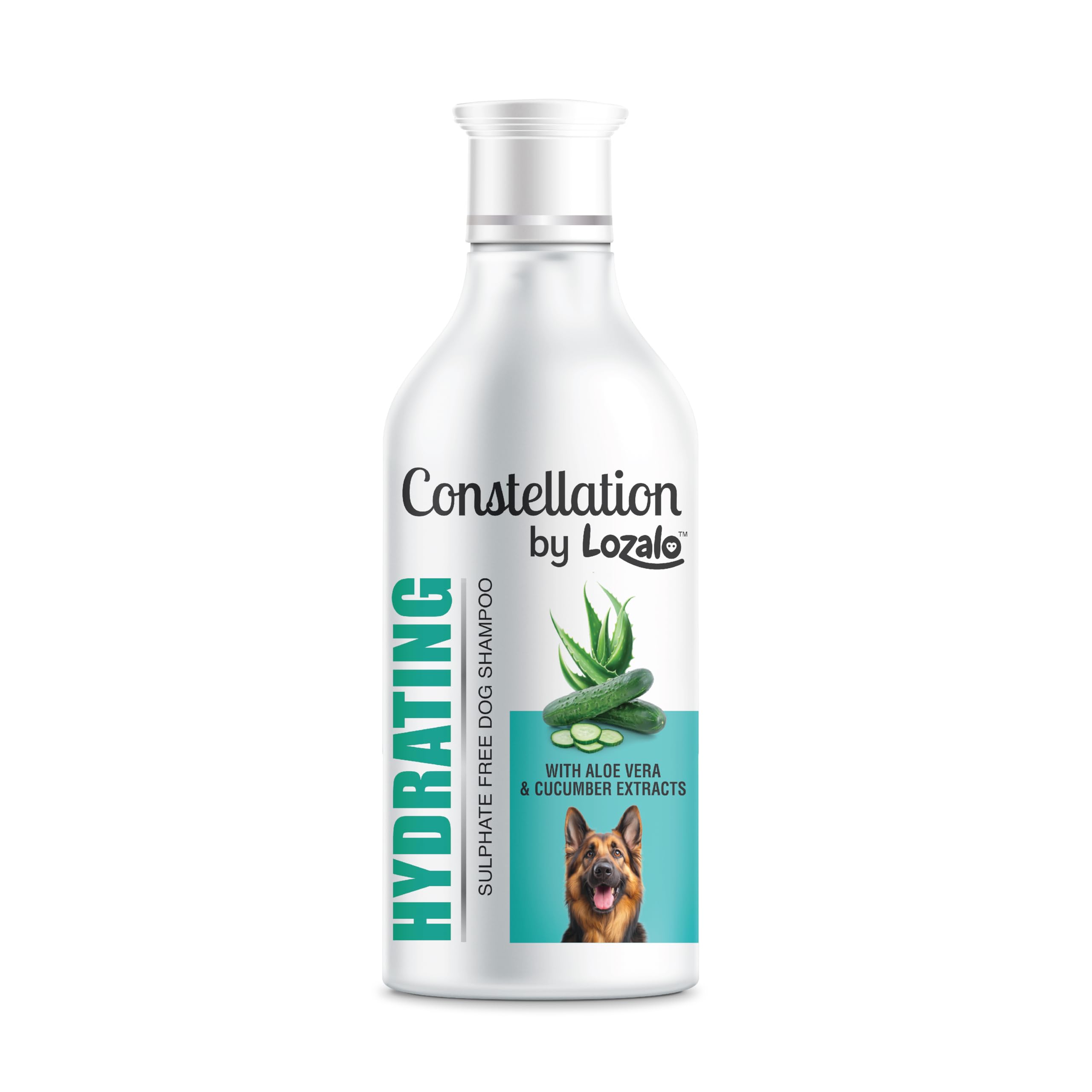 Constellation By Lozalo Hydrating Dog Shampoo, 300 Ml, Sulphate Free Shampoo For All Dogs, With Aloe Vera & Cucumber Extract