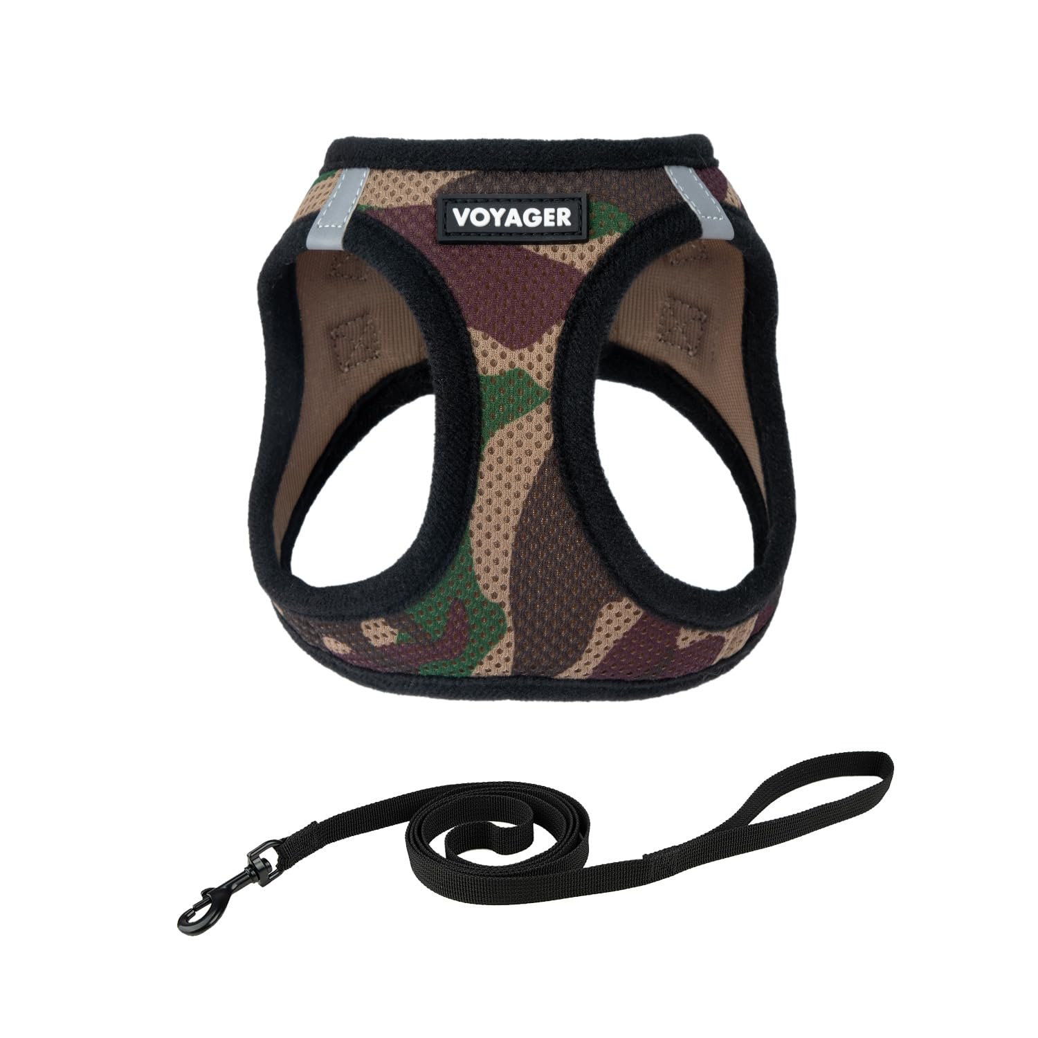 Voyager Step-in Pet Harness - All Weather Mesh, Adjustable Step in Harness for Cats and Dogs by Best Pet Supplies - 307S Army Ba