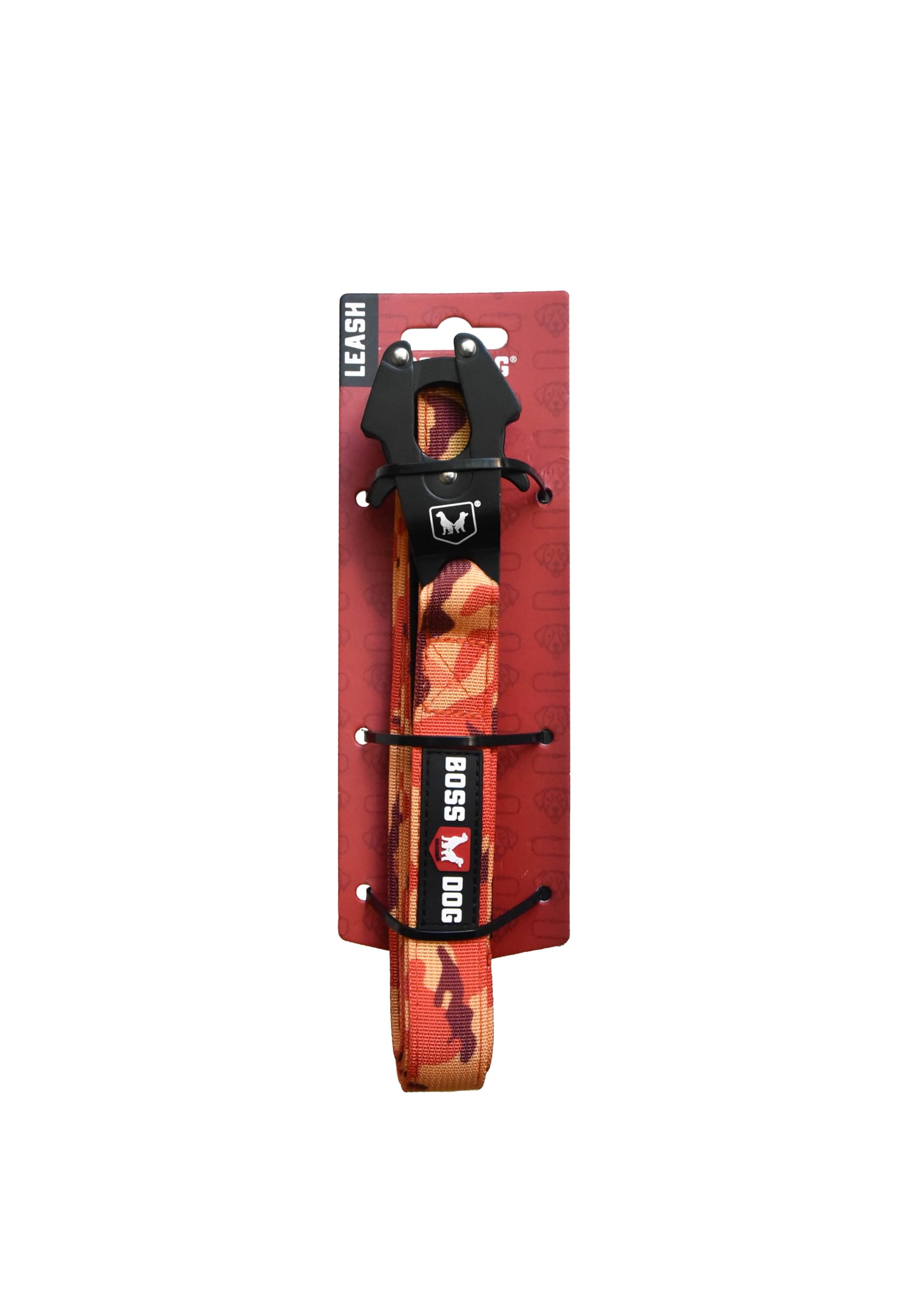 Boss Dog Tactical Leash, Orange Camo, 6 Ft