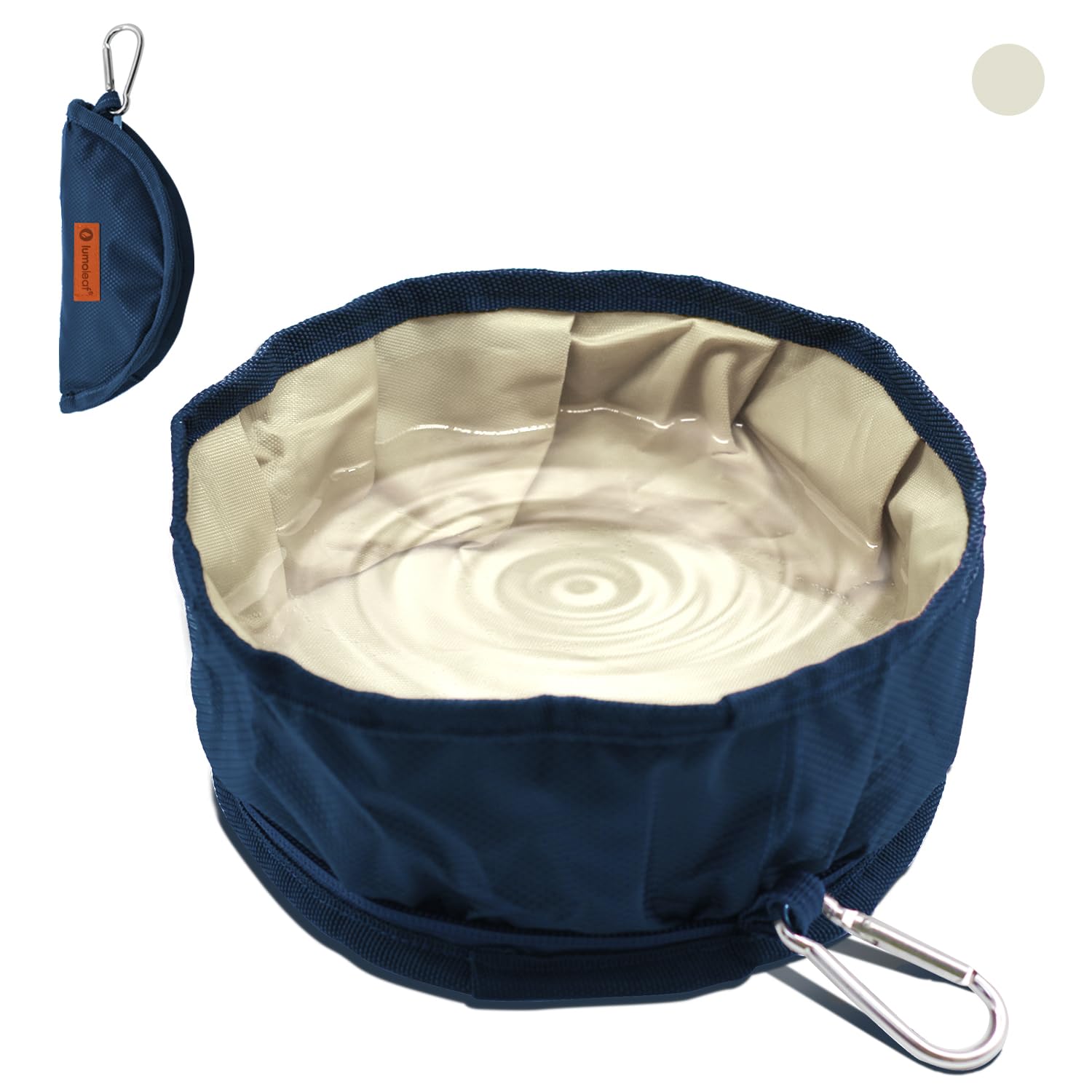 LumoLeaf Collapsible Dog Travel Bowl, 2 Packs Large 68oz/80oz Lightweight Foldable Bowl, Water and Food Bowls for Pets Dogs with