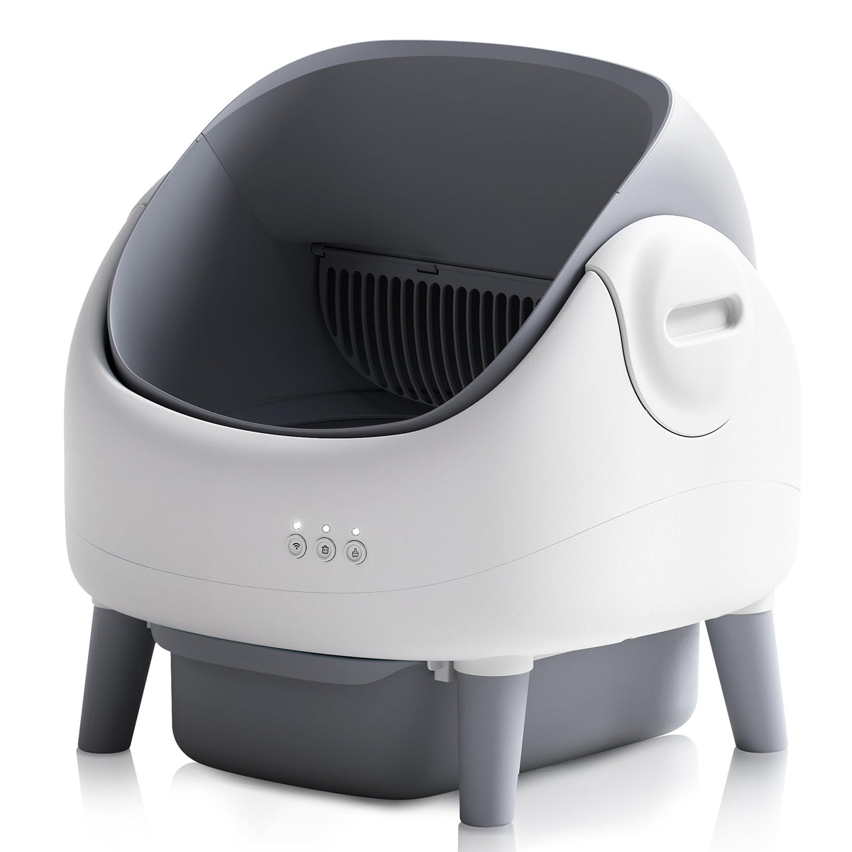 Self Cleaning Litter Box, Automatic Cat Litter Box With Open-Top Design, App Control, Dual Safety Sensors, Suitable For Multi-Ca