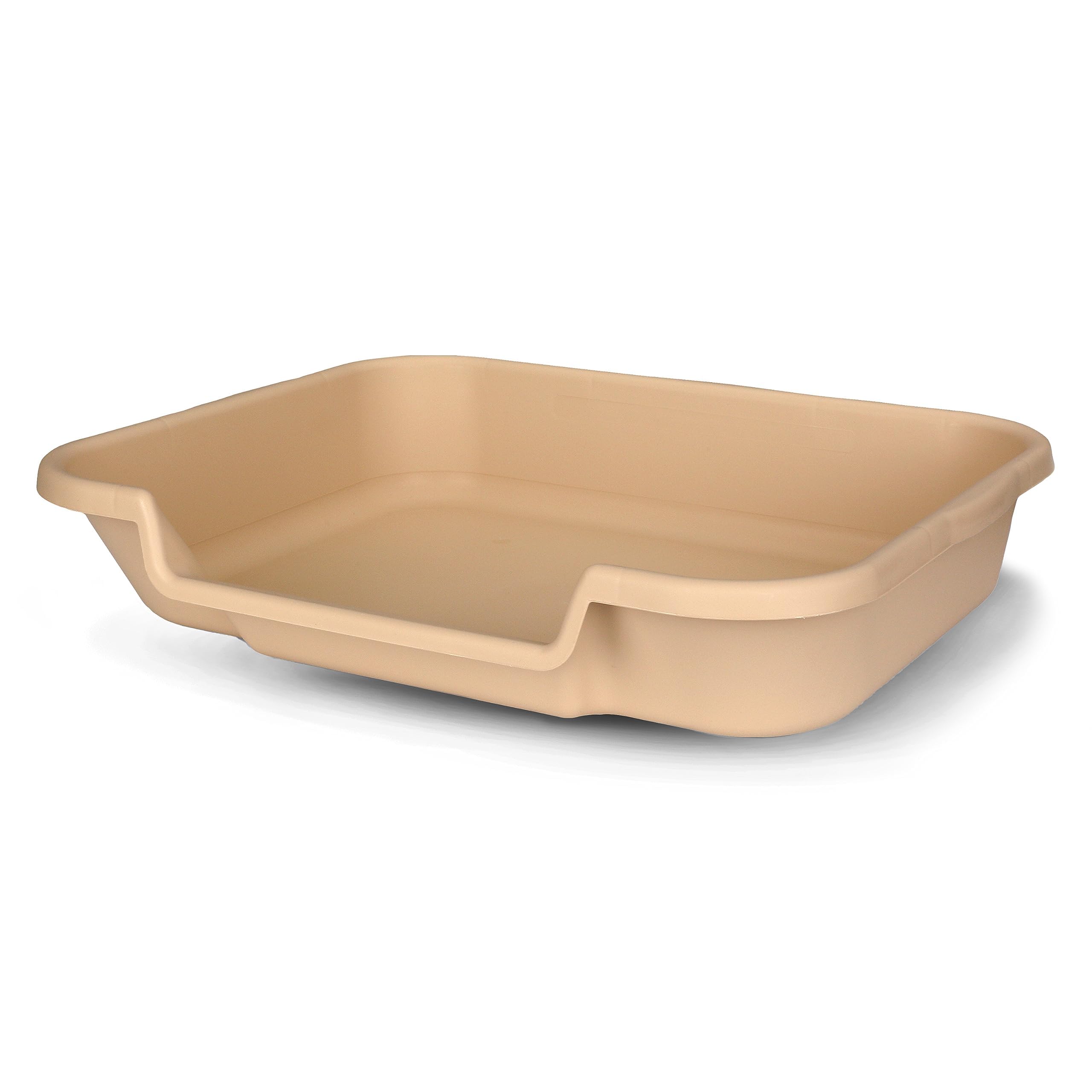 Puppygohere Dog Litter Box, Beach Sand Color, Large Size, Durable & Pet Safe Puppy Litter Box, Indoor Open Top Entry Dog Litter Pan, Comfortable For Dogs, Great For Dogs Up To 20 Lbs