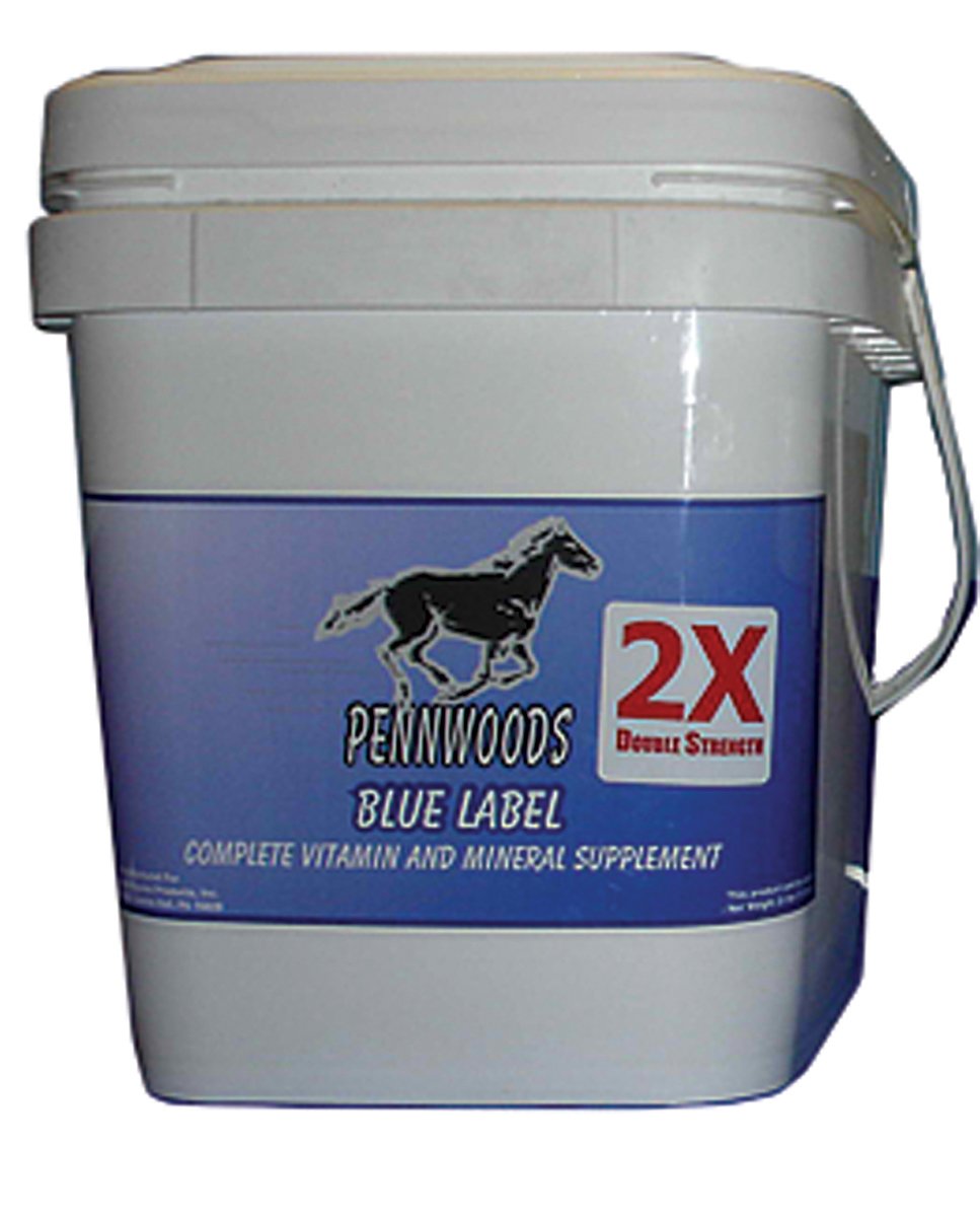 PENNWOODS Equine Products 120774 2X Label Double Strength Supplement for Horse, 25 lb, Blue