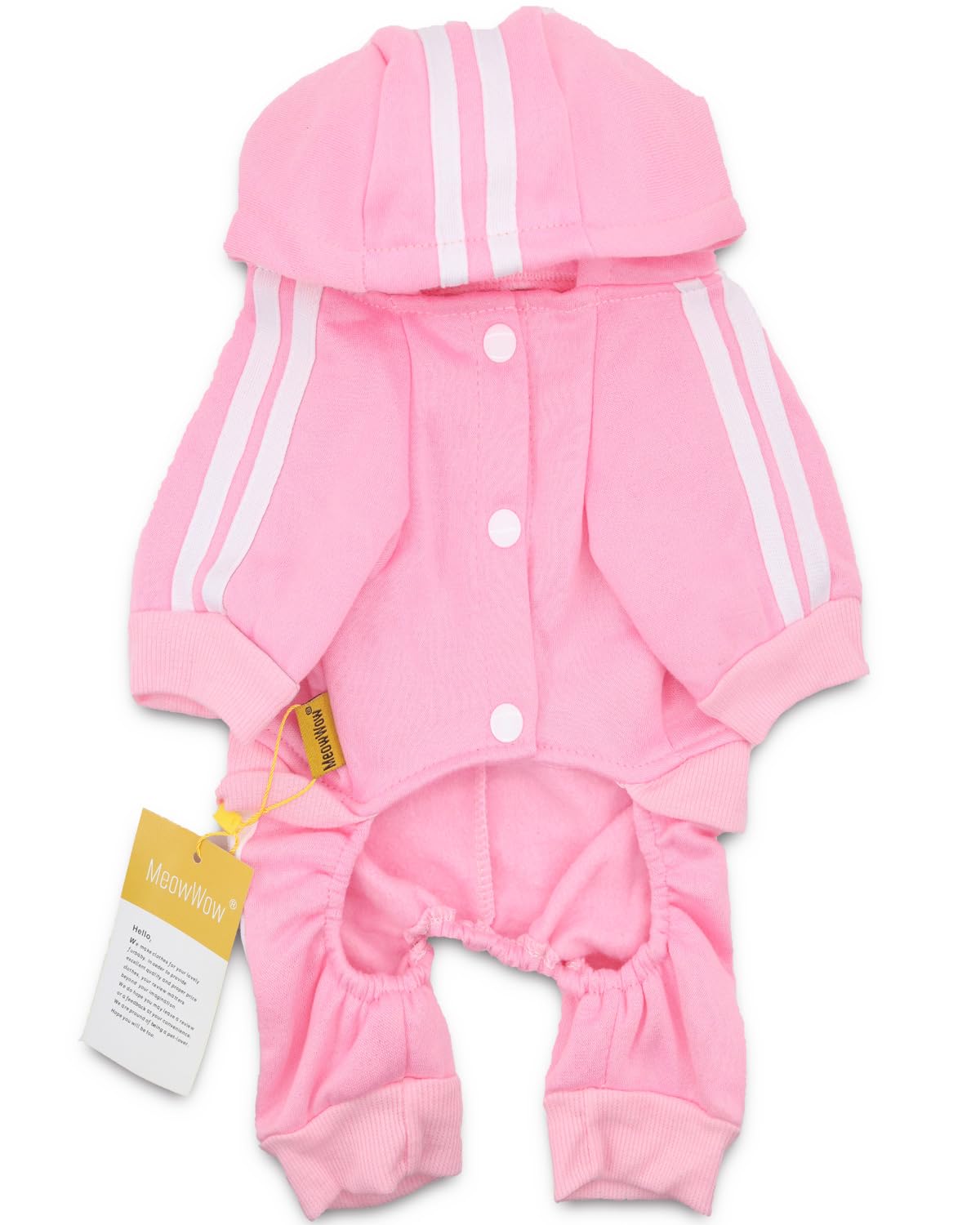 Meowwow Small Puppy Dog Hoodie Puppy Clothes Sweater 4 Legs Dogs Jumpsuit Fleece Sweatshirt Pet Outfit Girl Winter Clothes Cotto