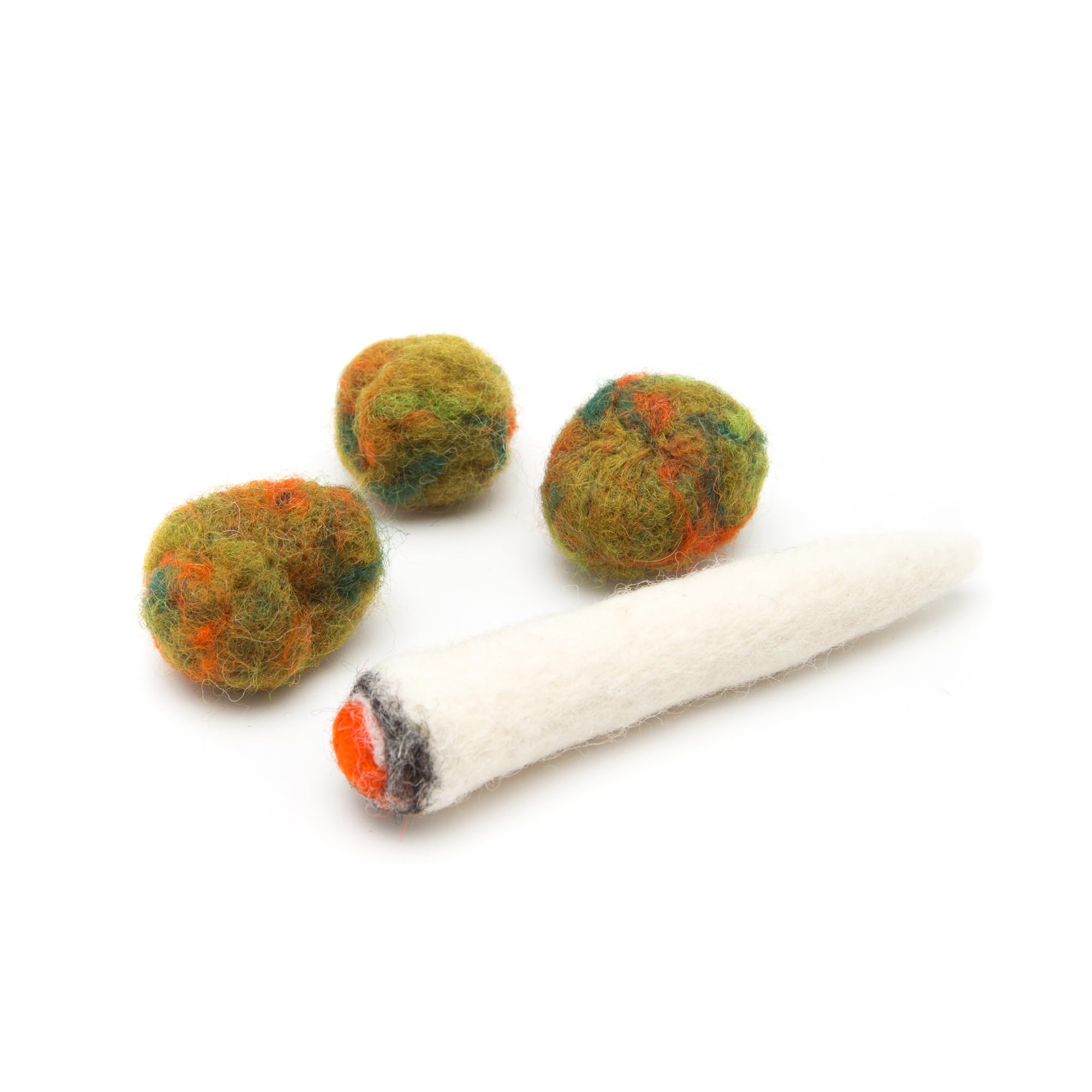 Glaciart One Catnip Joint & Buds Cat Toy Set | Crack For Funny Kittens, Stimulating Cat Toys For Boredom, Exercise & Play | Fill