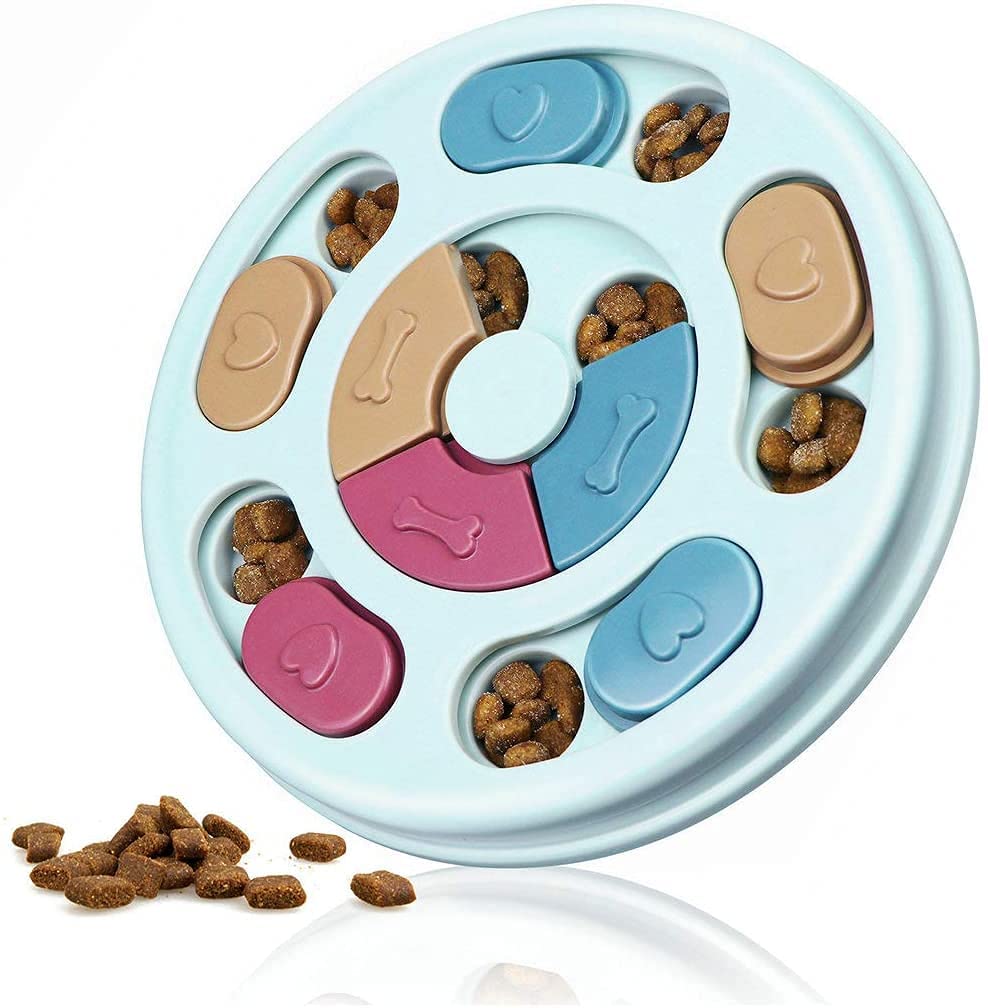 Rvpaws Pet Slow Feeder Puzzle Bowls, Interactive Dog Toy For Iq Training And Slow Feeding | Aid Pets Digestion (Color As Per Ava