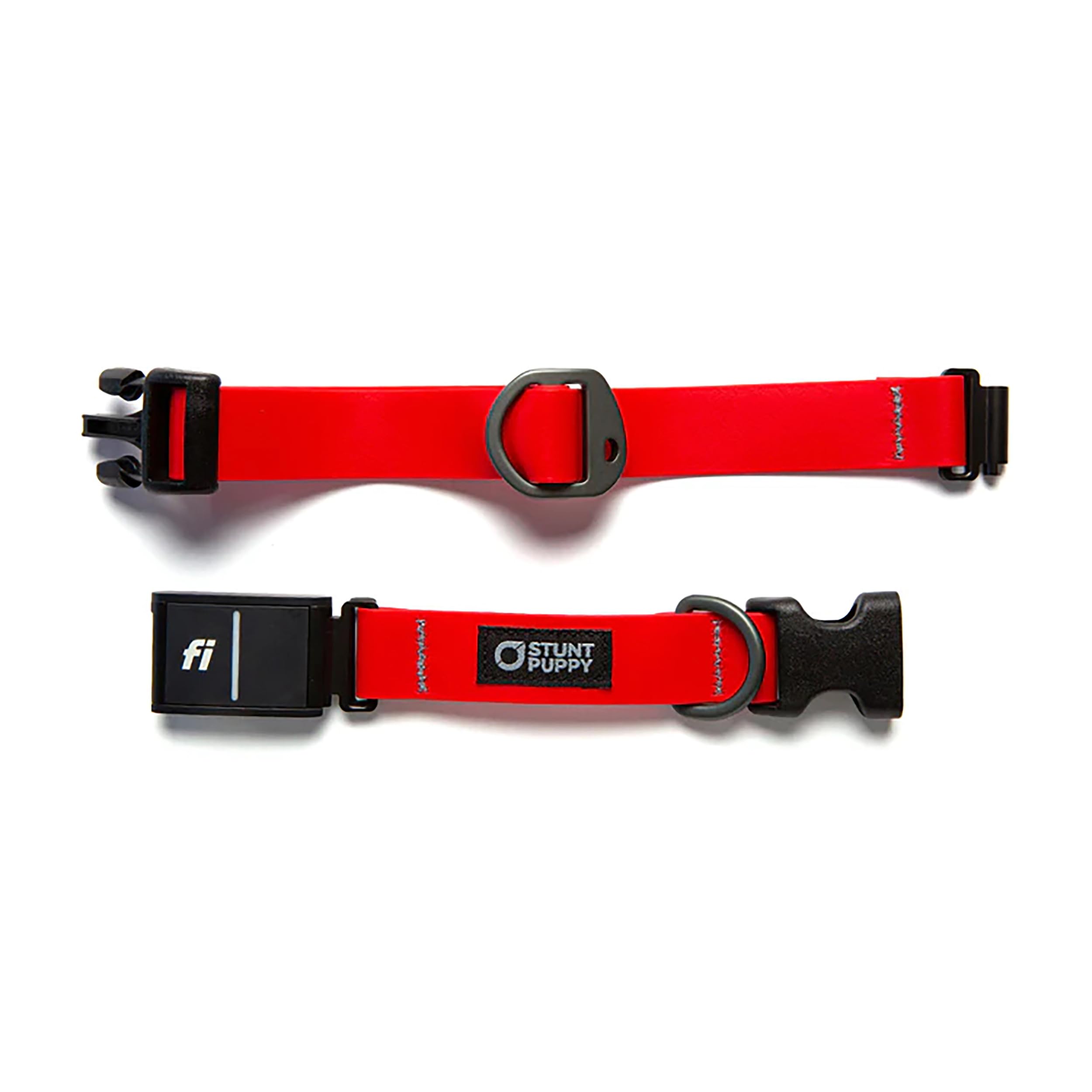 Stunt Puppy Dog Collar, Fi Series 3 Ready, Medium, Red - Compatible With Fi Gps Device (Not Included)