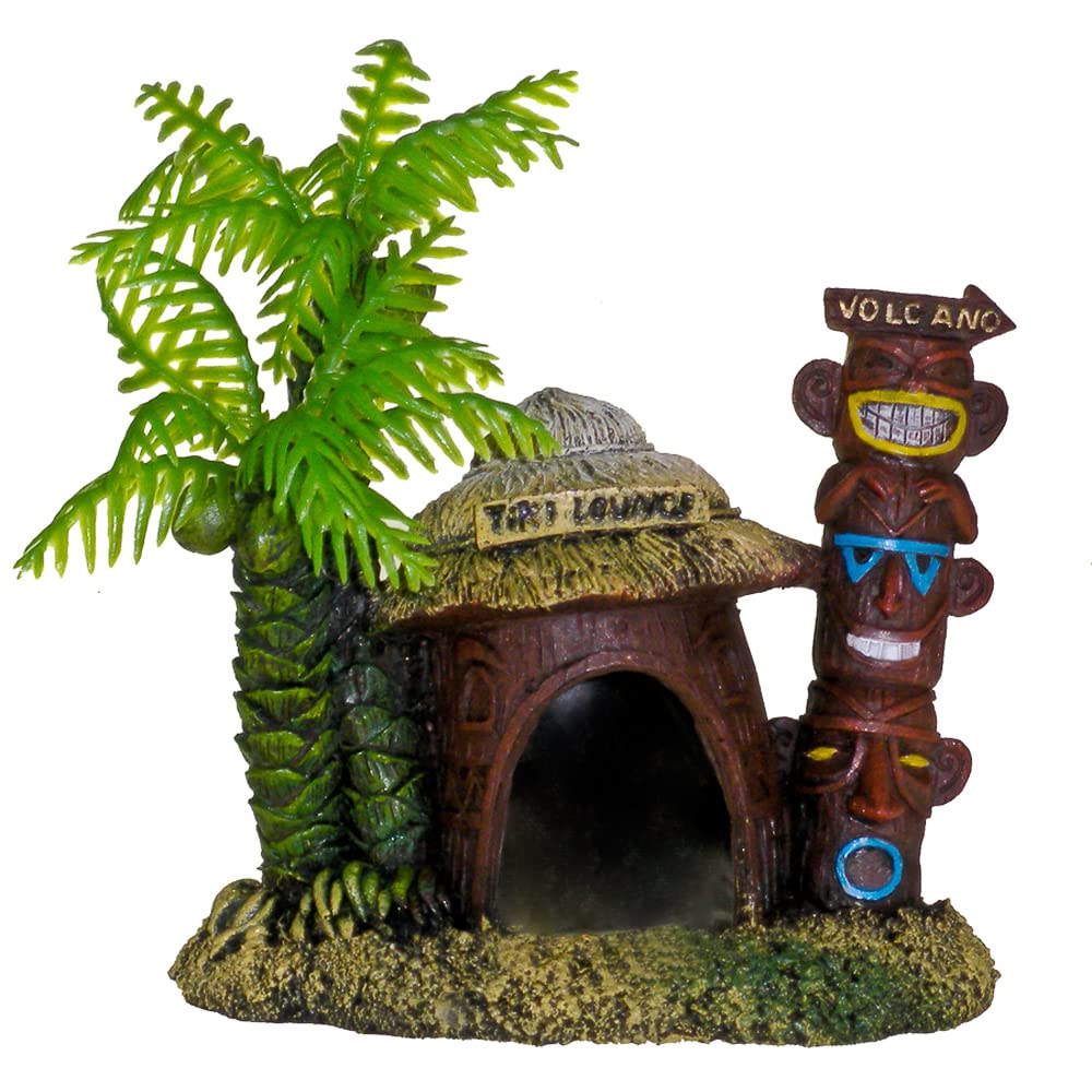 Blue Ribbon 006062 Exotic Environments Betta Hut With Palm Tree, B00Fkvfk6I, Multi