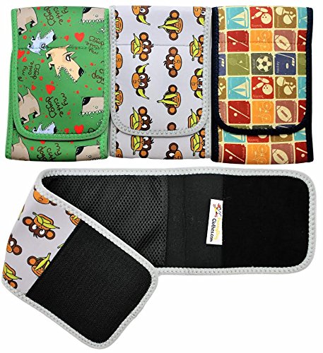 Set - 3Pcs Dog Diaper For Male Belly Band Neoprene Reusable Washable For Small And Big Large Dogs Puppy (Set Of 3 Colors, M: Waist 13' - 15')
