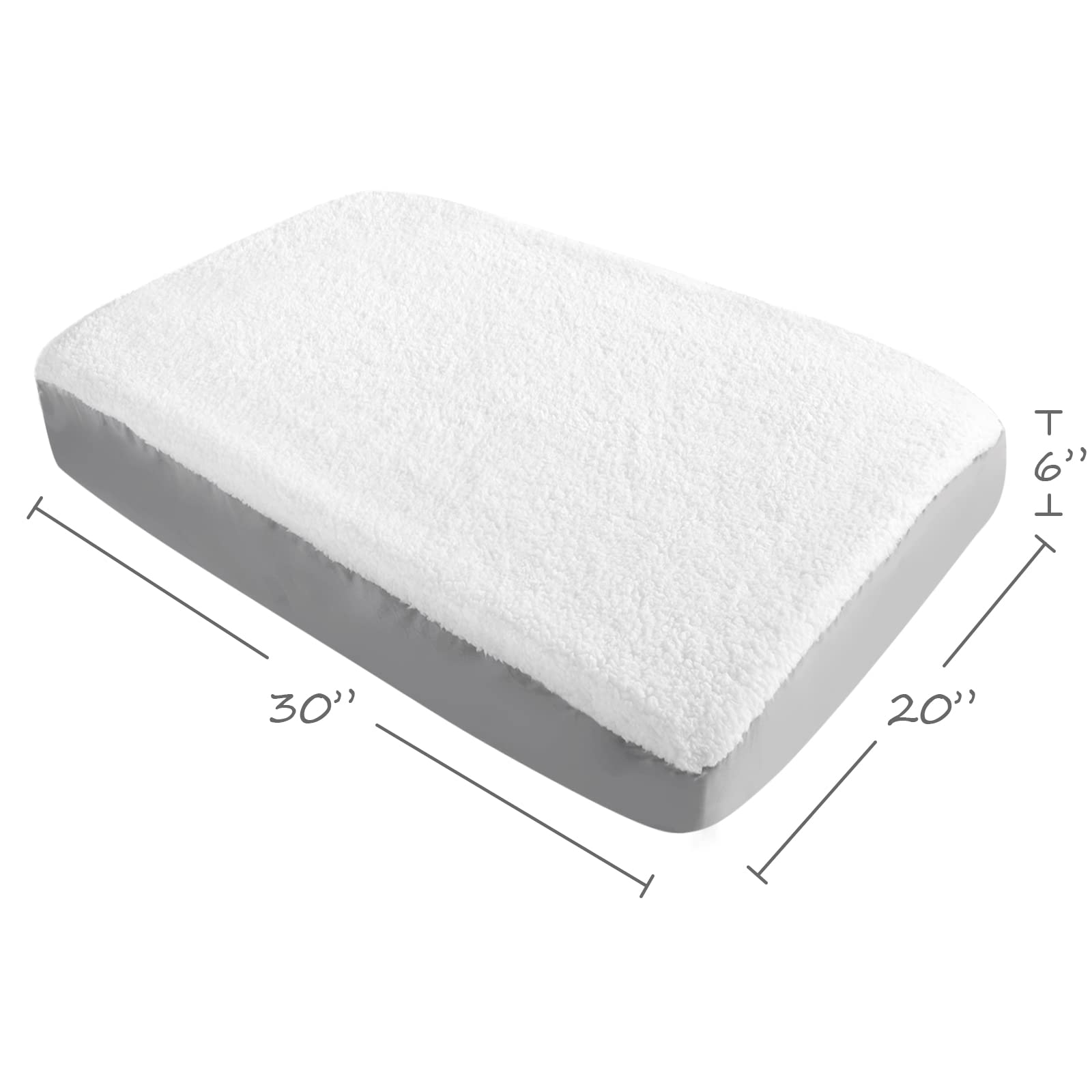 Dog Bed Covers Replacement Washable (Cover Only), Waterproof Dog Bed Covers Washable-Easy To Remove, Plush Dog Pillow Cover, Soft And Comfortable Puppy Pet Bed Cover