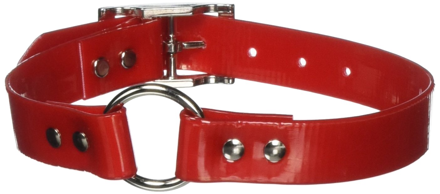 Omnipet Sunglo Ring-In-Center Dog Collar, 1' Wide, Red, Fits 16'- 19.5' Neck Sizes, Vibrant Colors & Tough Construction For A