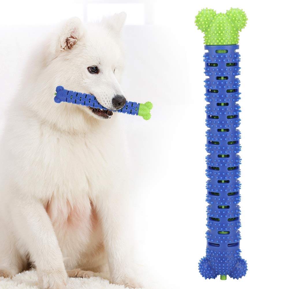 Taidda- Brushing Stick Blue Pet Molar Stick, Dog Tooth Cleaner Stick, Silicone Durable Environmental Toothbrush Toy for Cleaning