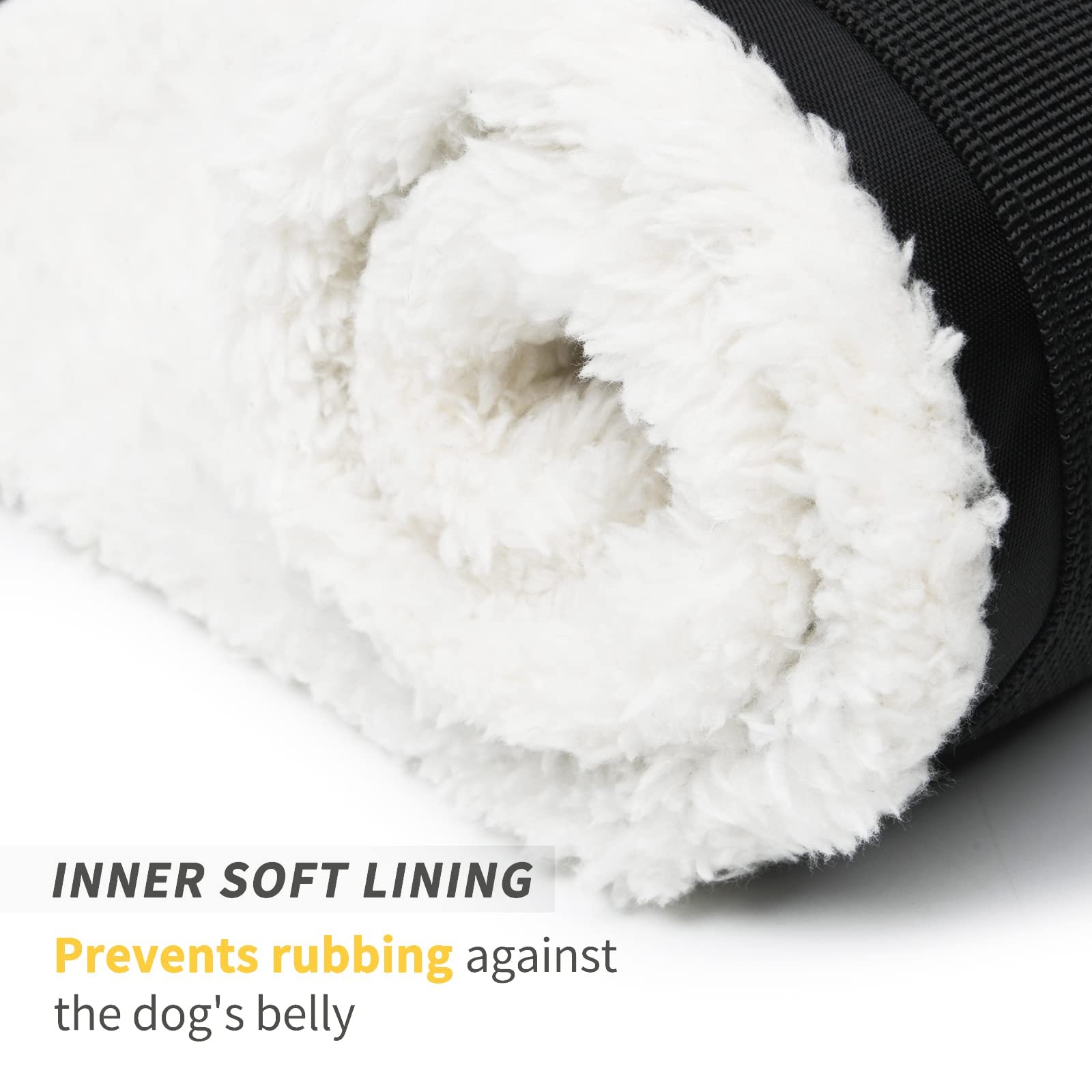 PICK FOR LIFE Large Black Dog Lift Harness - Adjustable Sling for Senior, Injured Dogs, Rehab Support After ACL Surgery