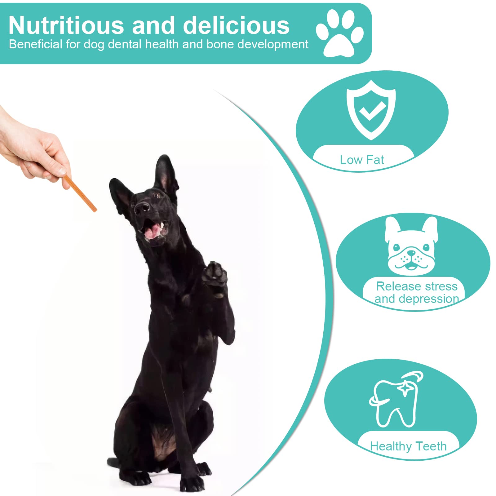 Pawant Soft Dog Treats Chicken Sweet Potato Mixed Sticks Puppy Easy to Digest Training Snacks 1 lb/454g