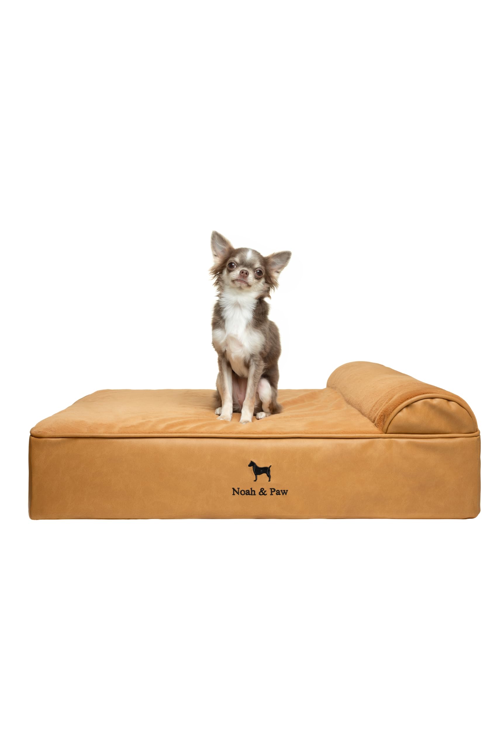NOAH & PAW Dog Bed, 28x23x11 Inch, Orthopedic Dog Beds for Medium Size Pets, Eggshell Memory Foam Infused with Cooling Gel, Wate