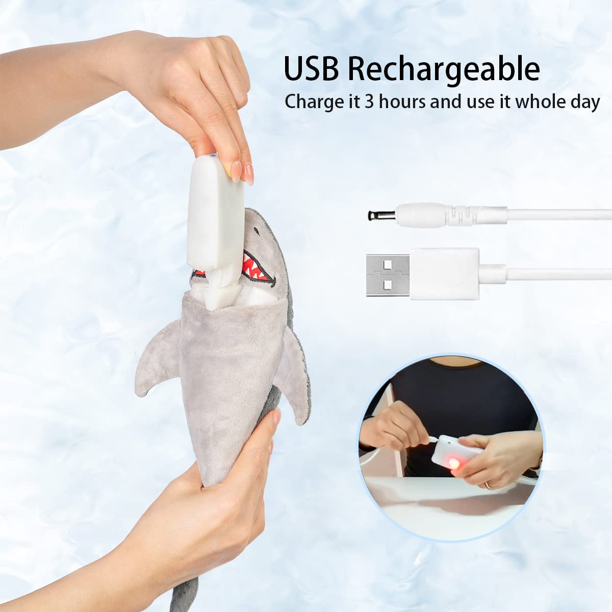 Petiepaw Interactive Dog Toys,Flopping Fish Dog Toys for Large/Medium/Small Dogs,Squeaky Plush Dog/Puppy Toys,Touch Activated