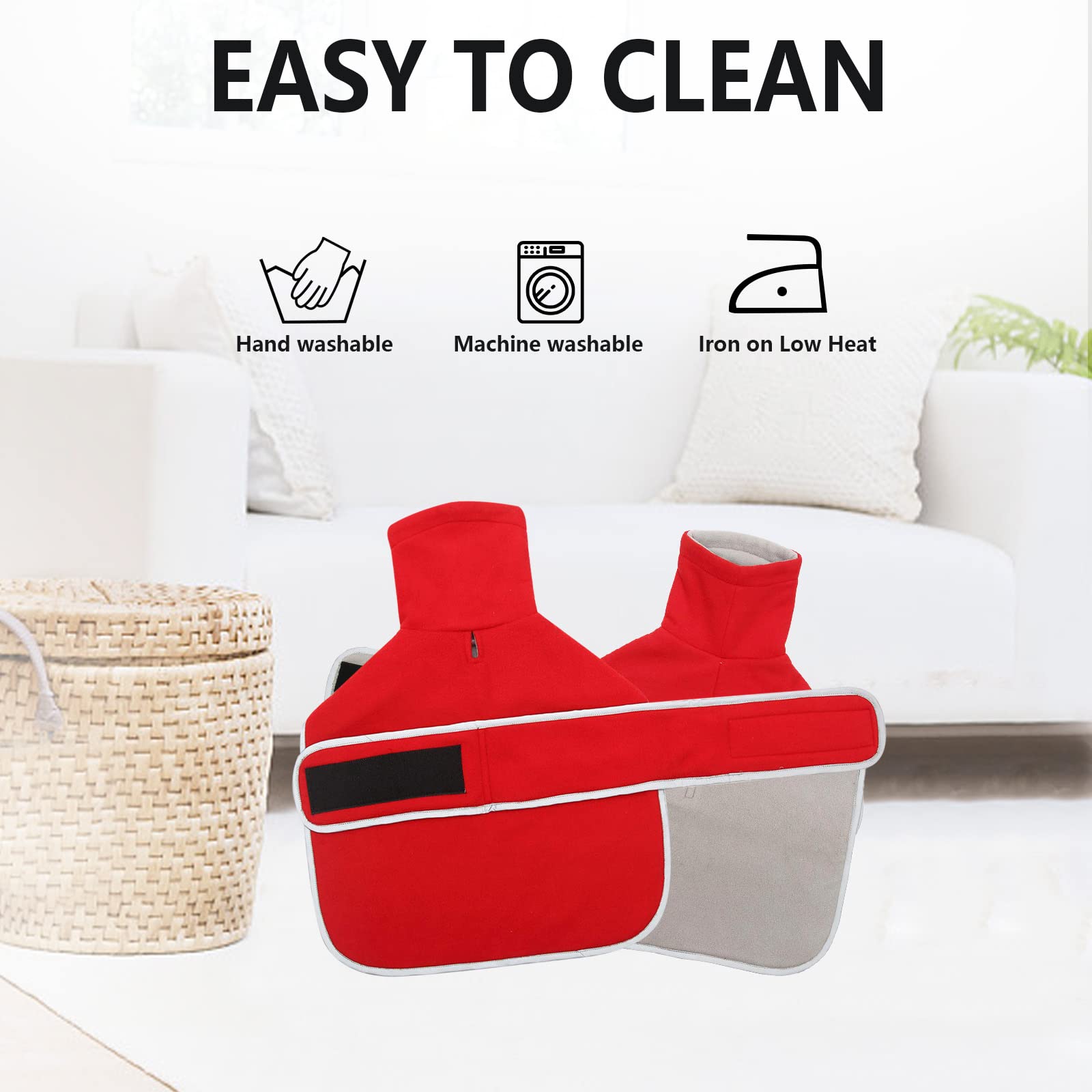 Dachshund Coats Sausage Dog Fleece Coat In Winter Miniature Dachshund Clothes With Hook And Loop Closure And High Vis Reflective Trim Safety - Red - M