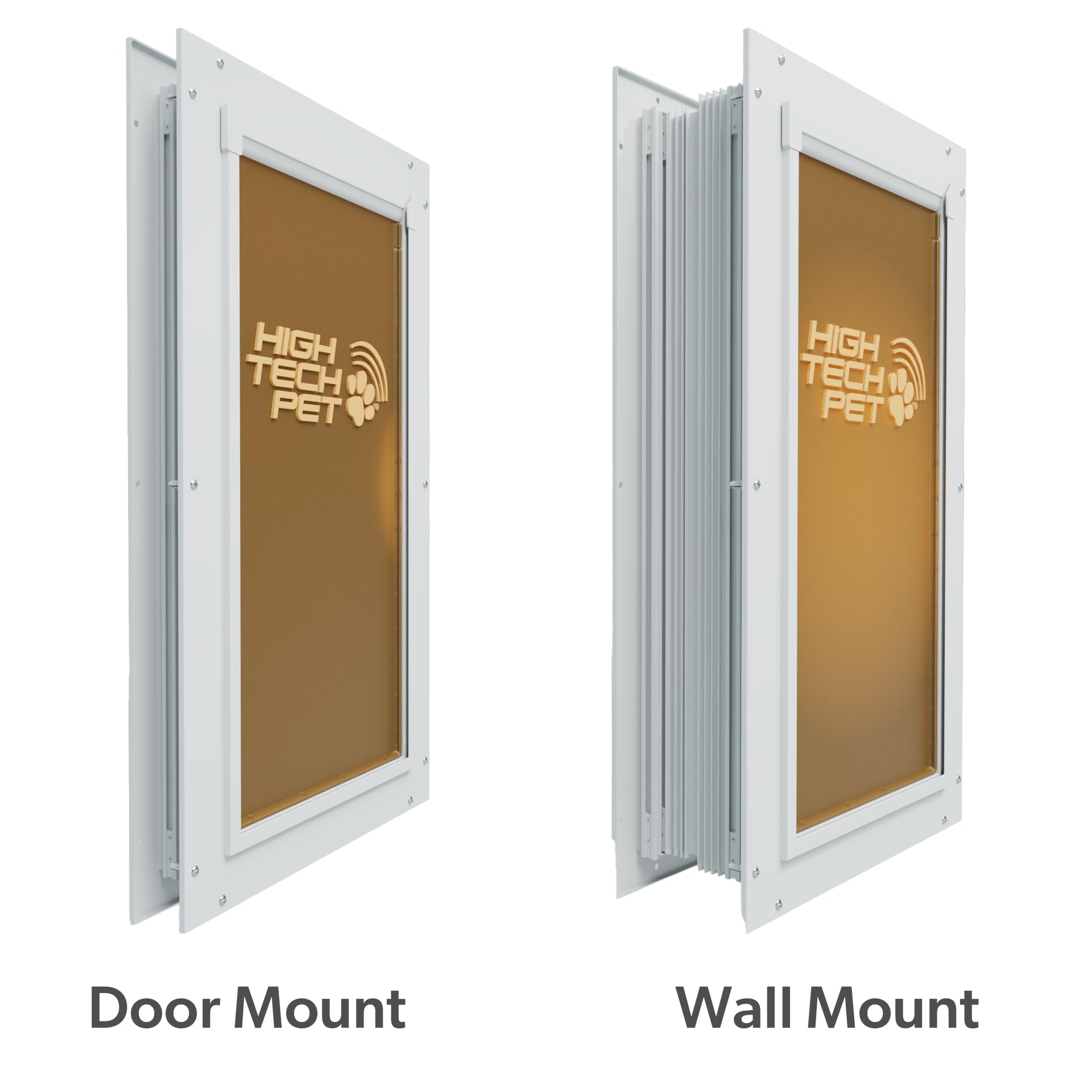 Duraflex Premium Aluminum Frame Pet Doors By High Tech Pet - Dog Door Or Cat Door For Door Installation - Magnetic Latching Clos
