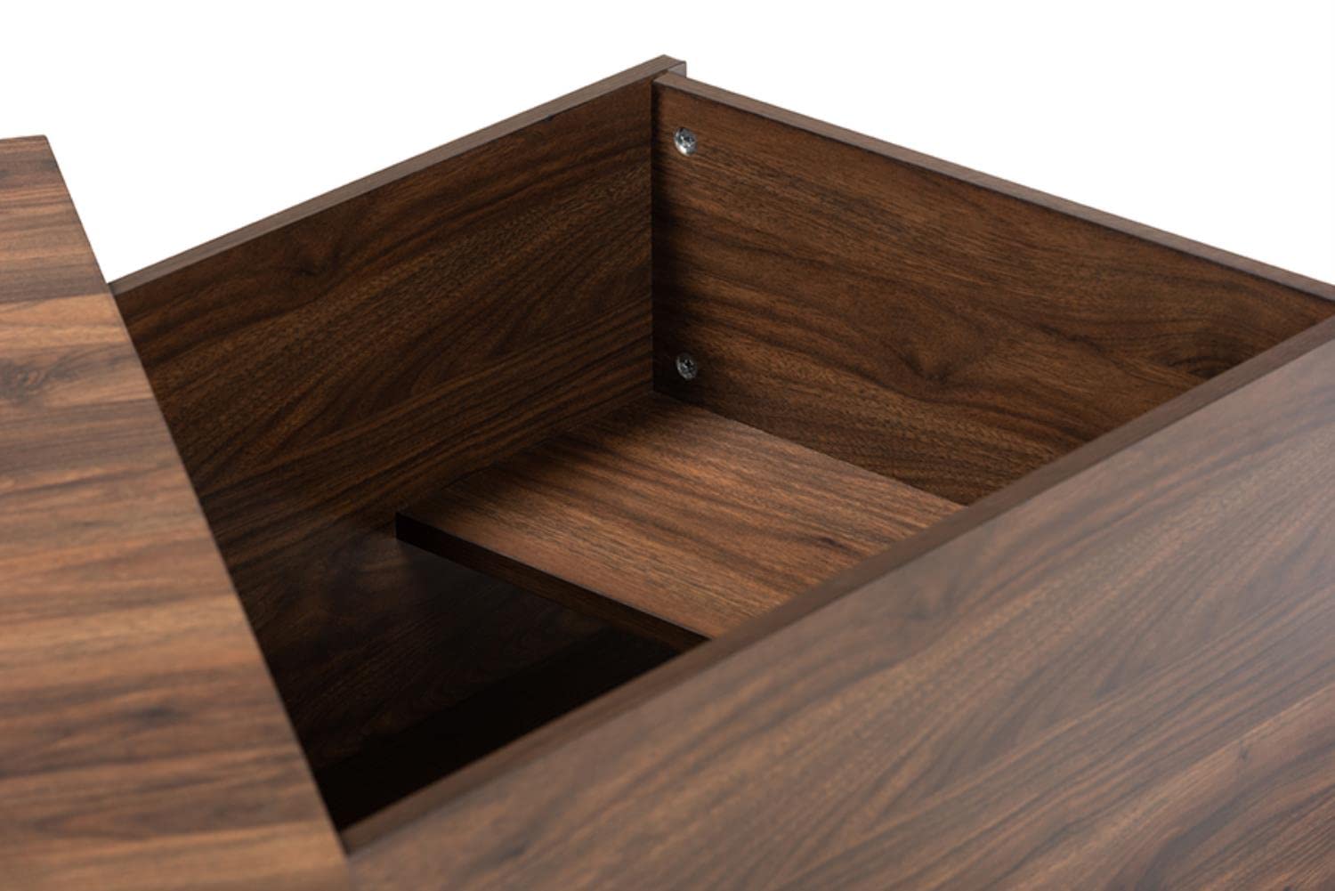 Baxton Studio Skylar Modern And Contemporary Walnut Brown Finished Cat Litter Box Cover House