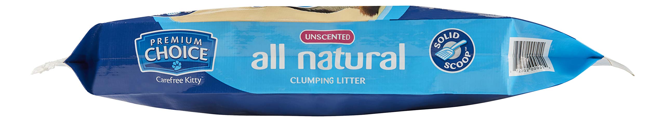 Premium Choice Carefree Kitty Unscented All-Natural Clumping Cat Litter - 25Lb Bag (Packaging May Vary)