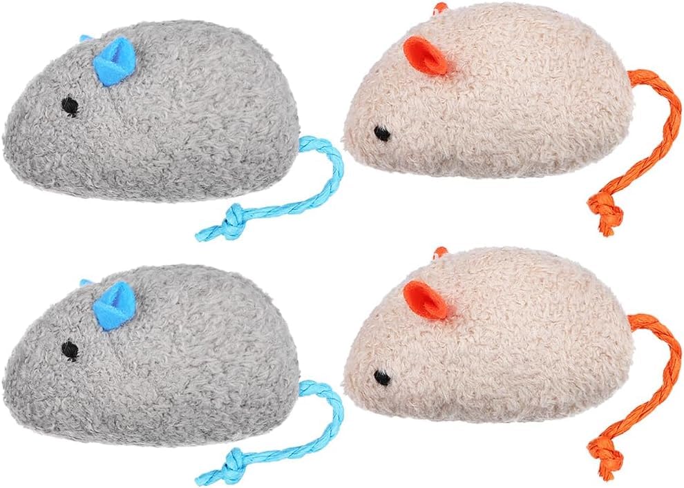 Rvpaws Realistic Cat Mouse Plush Toy  Interactive Kitten Mice Chew Toys For Engaging Playtime PetFriendly Molar Supplies, Enri