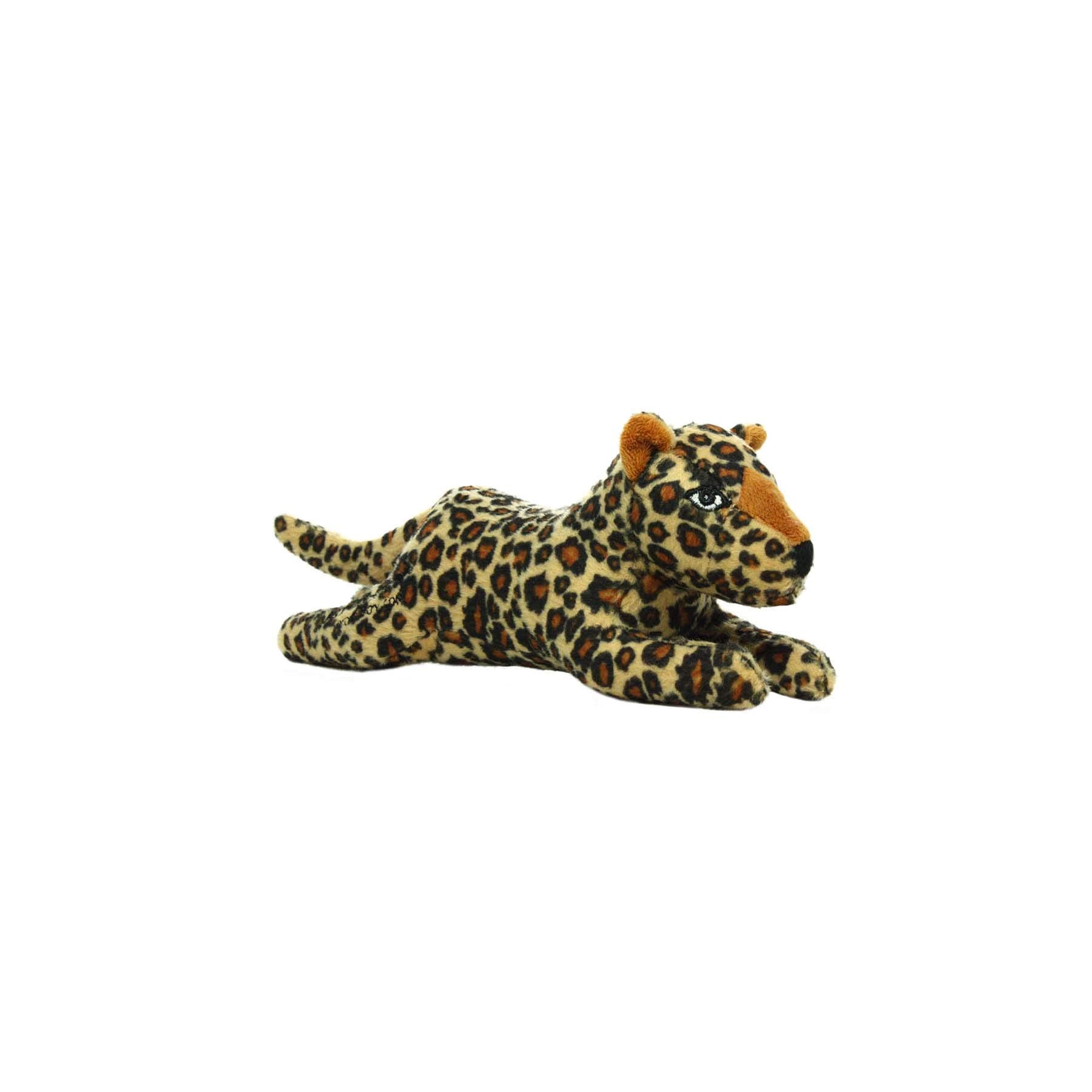 MIGHTY- Safari Junior Leopard - Squeaker-Multiple Layers. Made Durable, Strong & Tough. Interactive Play Dog Toy (Tug, Toss & Fe