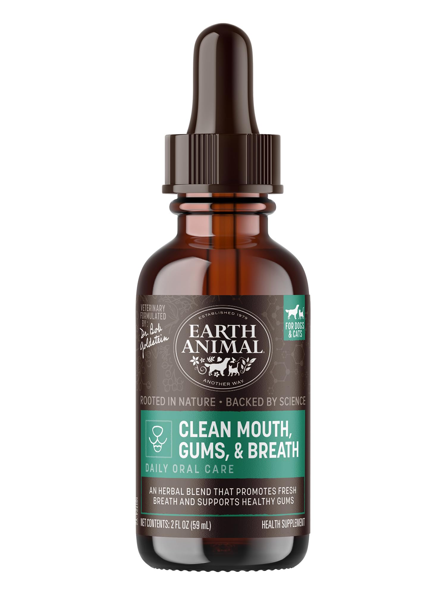 Earth Animal Herbal Remedies | Clean Mouth, Gums and Breath | 2 fl oz